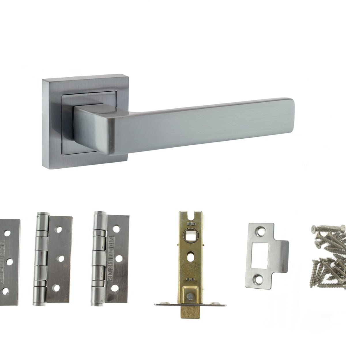 Montana Door Handle Pack in Satin Chrome