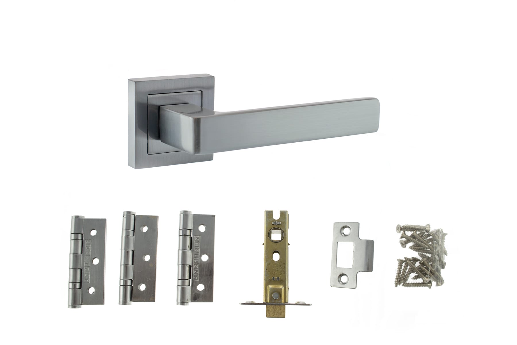 Montana Door Handle Pack in Satin Chrome