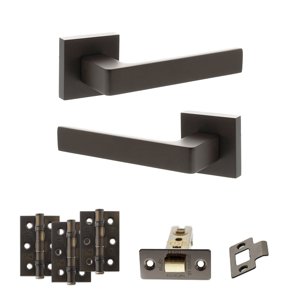 Montana Door Handle Pack in Urban Dark Bronze