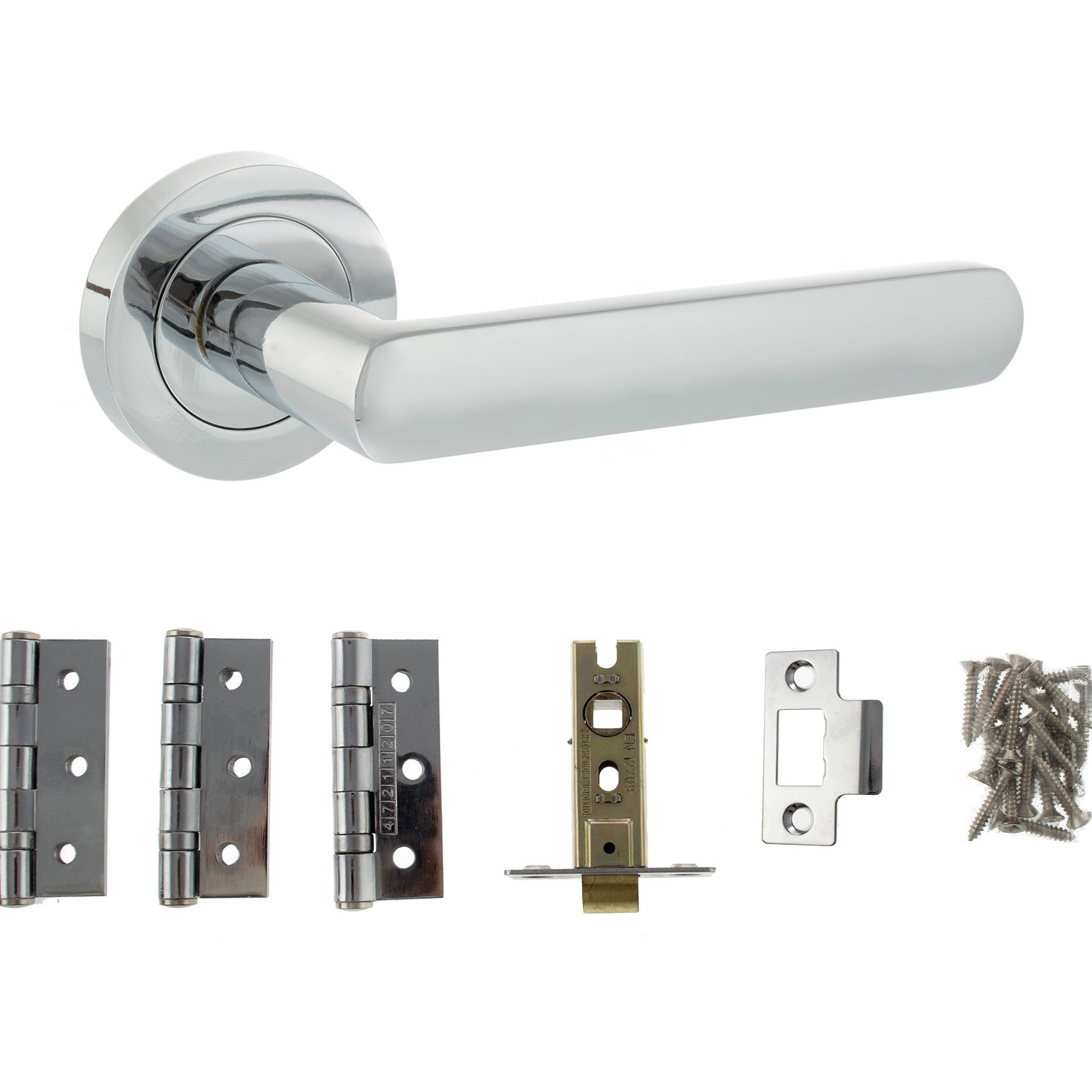 STATUS Carolina Door Handle Pack in Polished Chrome