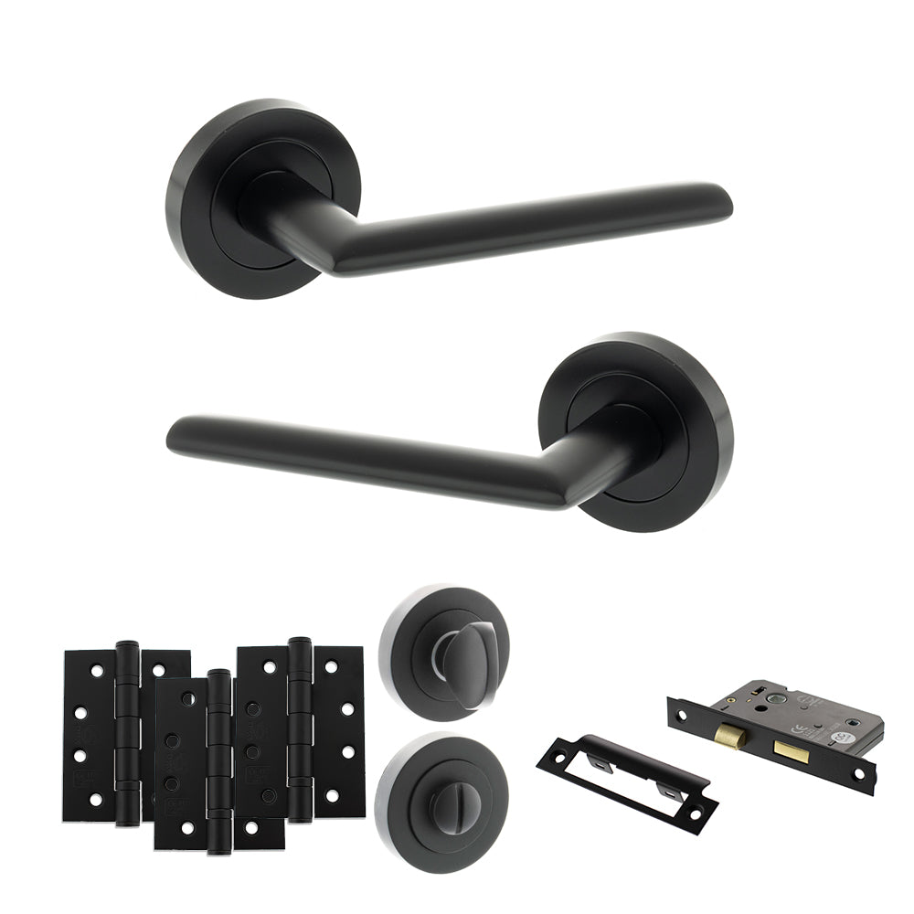 STATUS Alabama Door Handle Pack in Matt Black