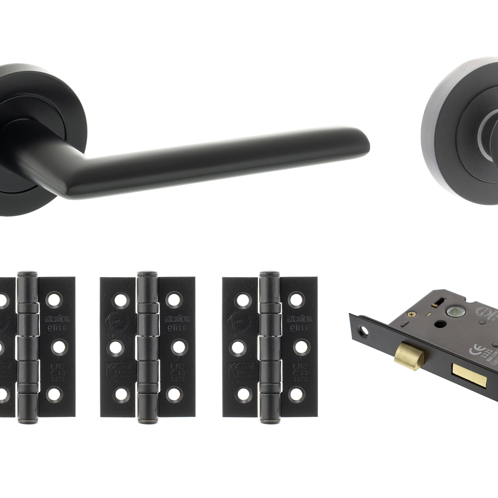STATUS Alabama Door Handle Pack in Matt Black