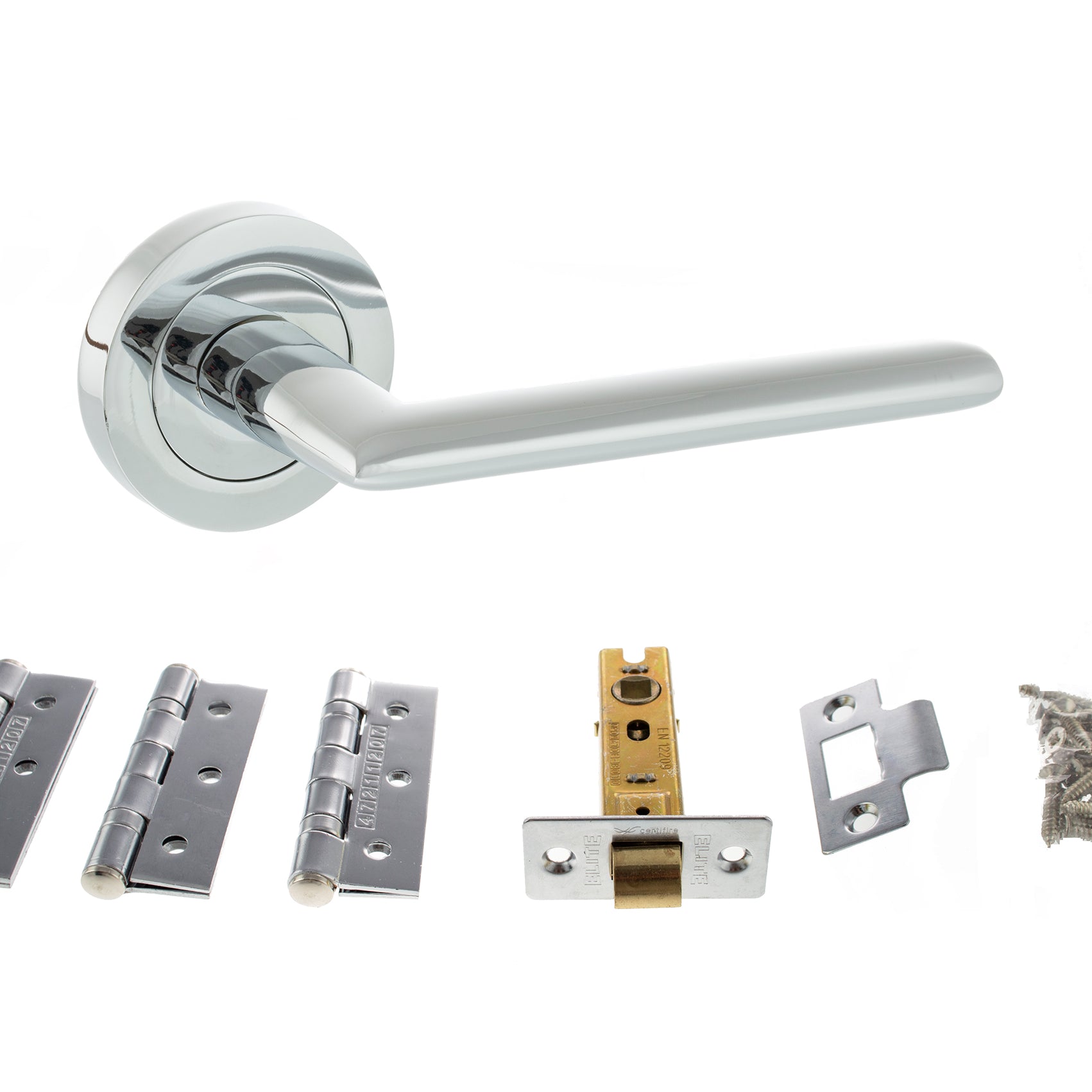 STATUS Alabama Door Handle Pack in Polished Chrome