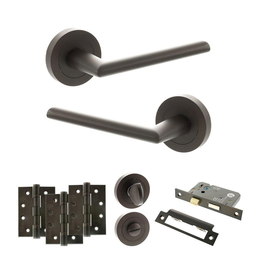 STATUS Alabama Door Handle Pack in Urban Dark Bronze