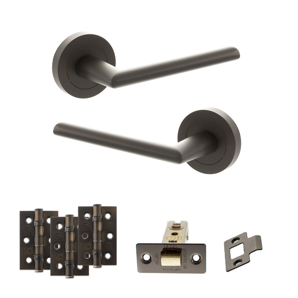 STATUS Alabama Door Handle Pack in Urban Dark Bronze