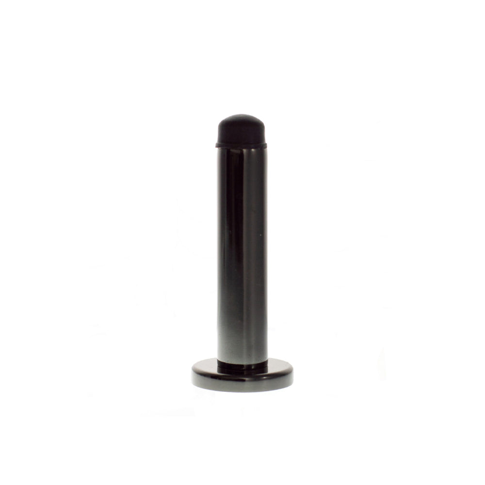 Atlantic Premium Wall Mounted Door Stop on Concealed Fix Rose - Black Nickel