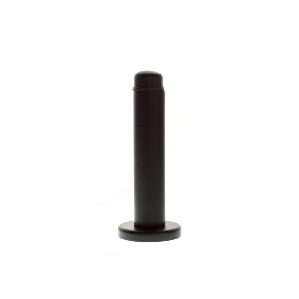 Atlantic Premium Wall Mounted Door Stop on Concealed Fix Rose - Matt Black