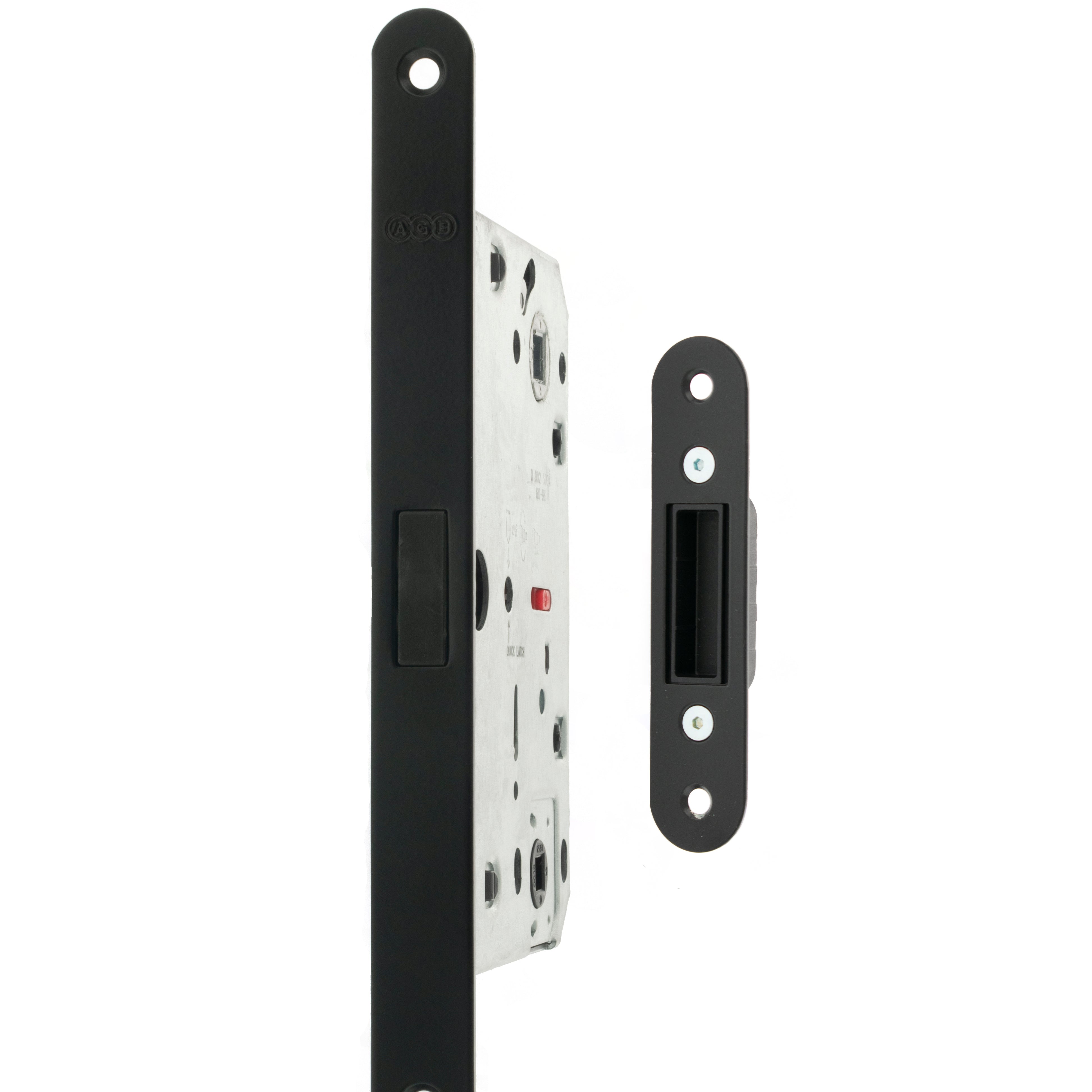 AGB Polaris 2XT Magnetic Bathroom Lock 60mm backset - Matt Black