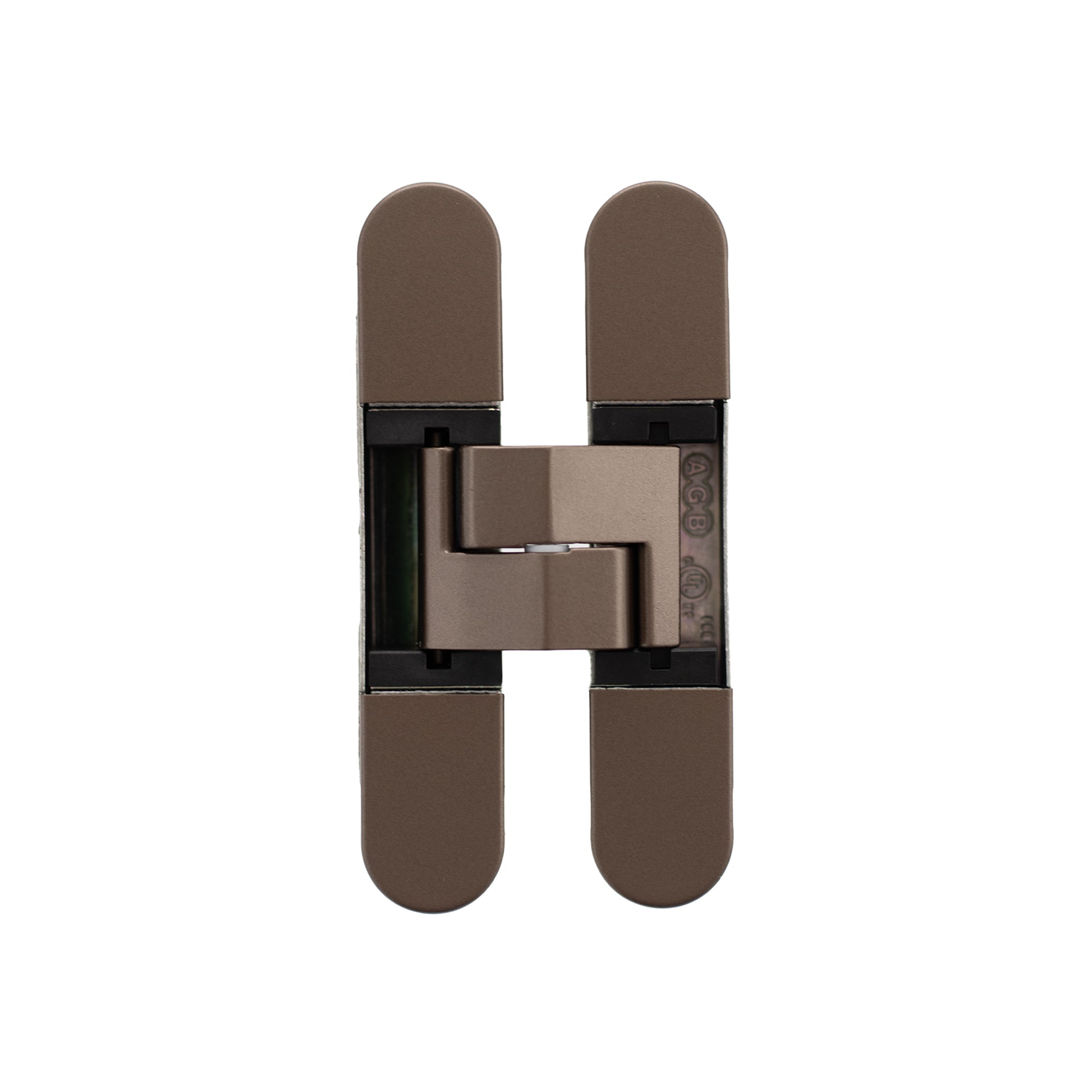 AGB Eclipse 3.2 Heavy Duty Adjustable Concealed Hinge 80KG Capacity - Bronze