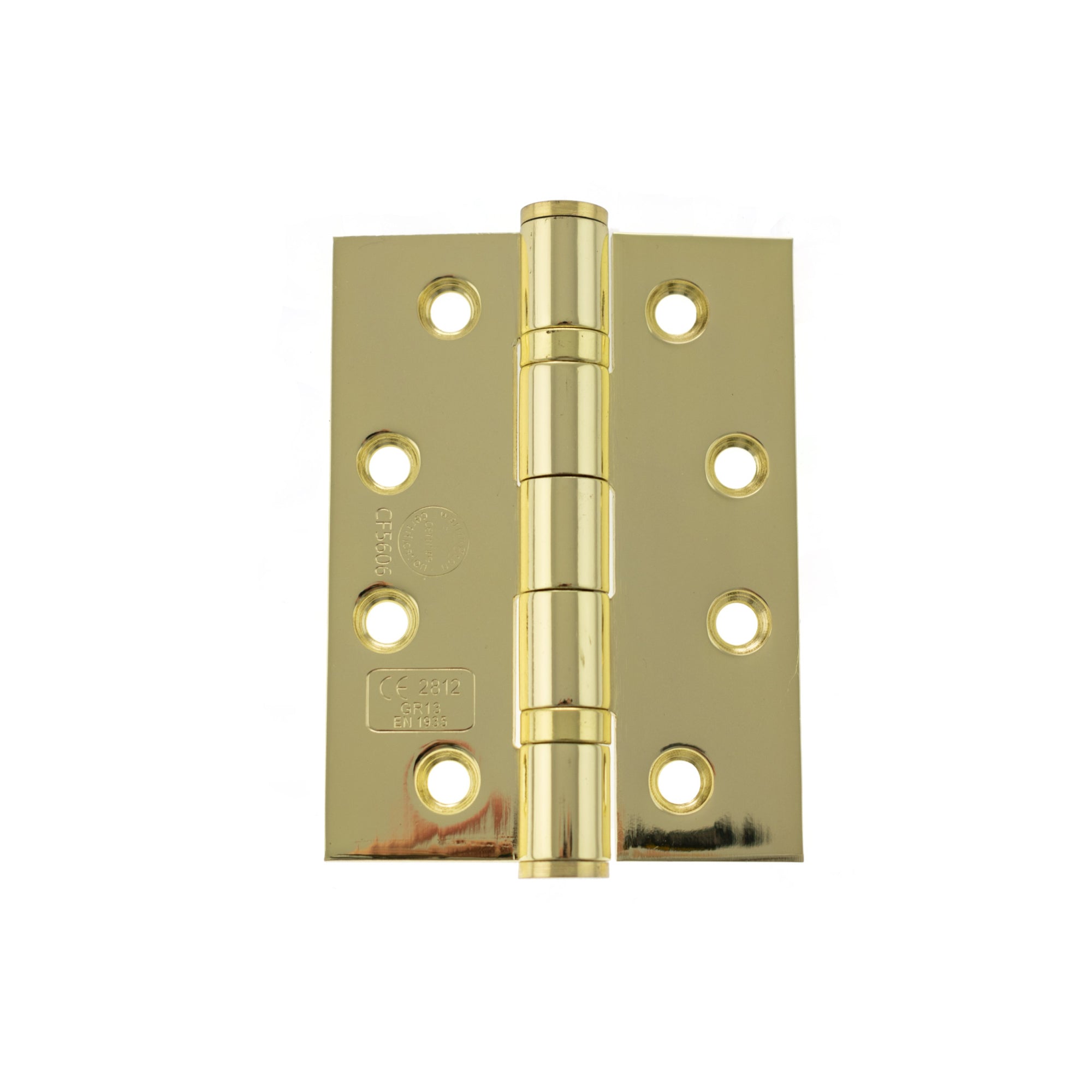 Atlantic Ball Bearing Hinges Grade 13 Fire Rated 4" x 3" x 3mm - Polished Brass
