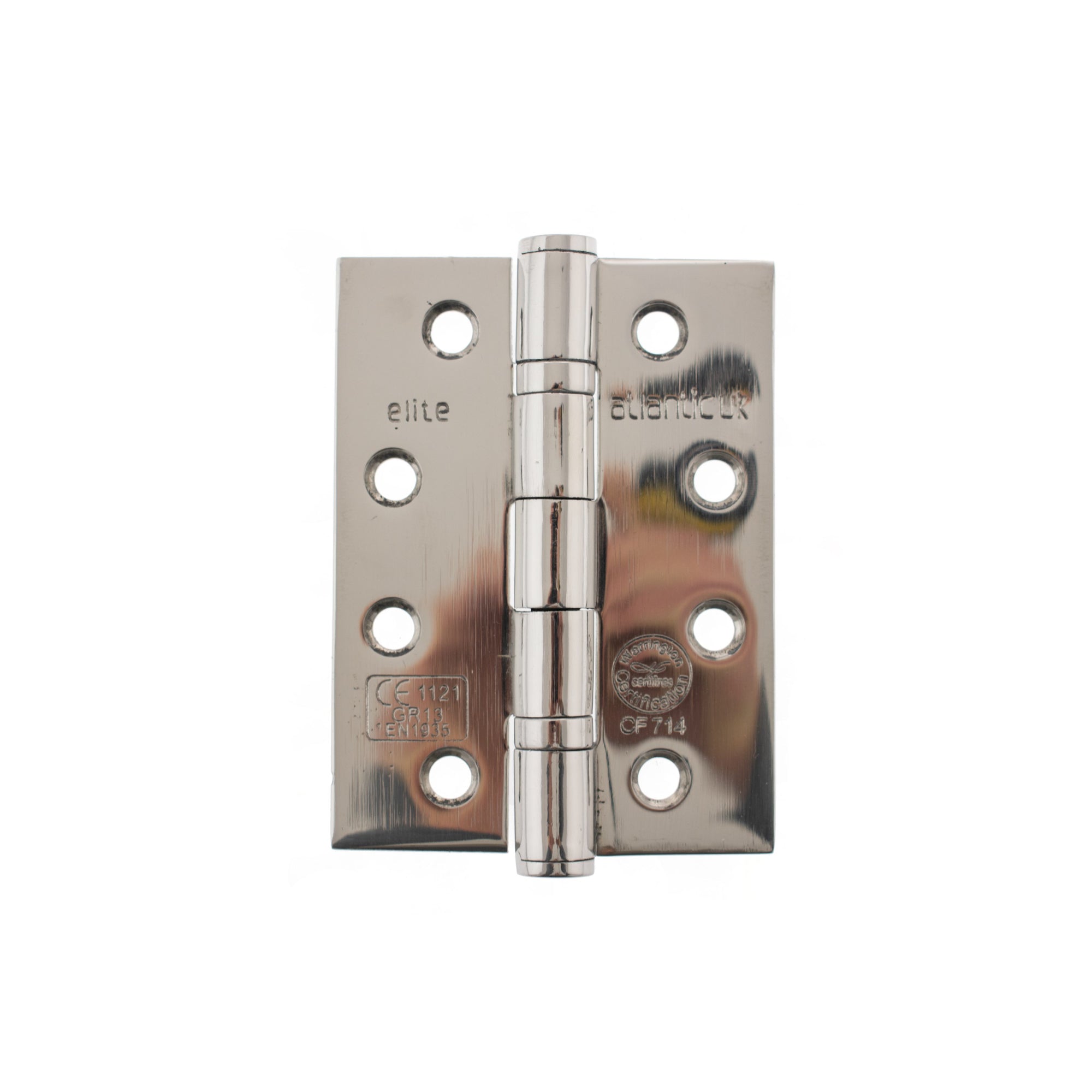 Atlantic Ball Bearing Hinges Grade 13 Fire Rated 4" x 3" x 3mm - Polished Stainless Steel