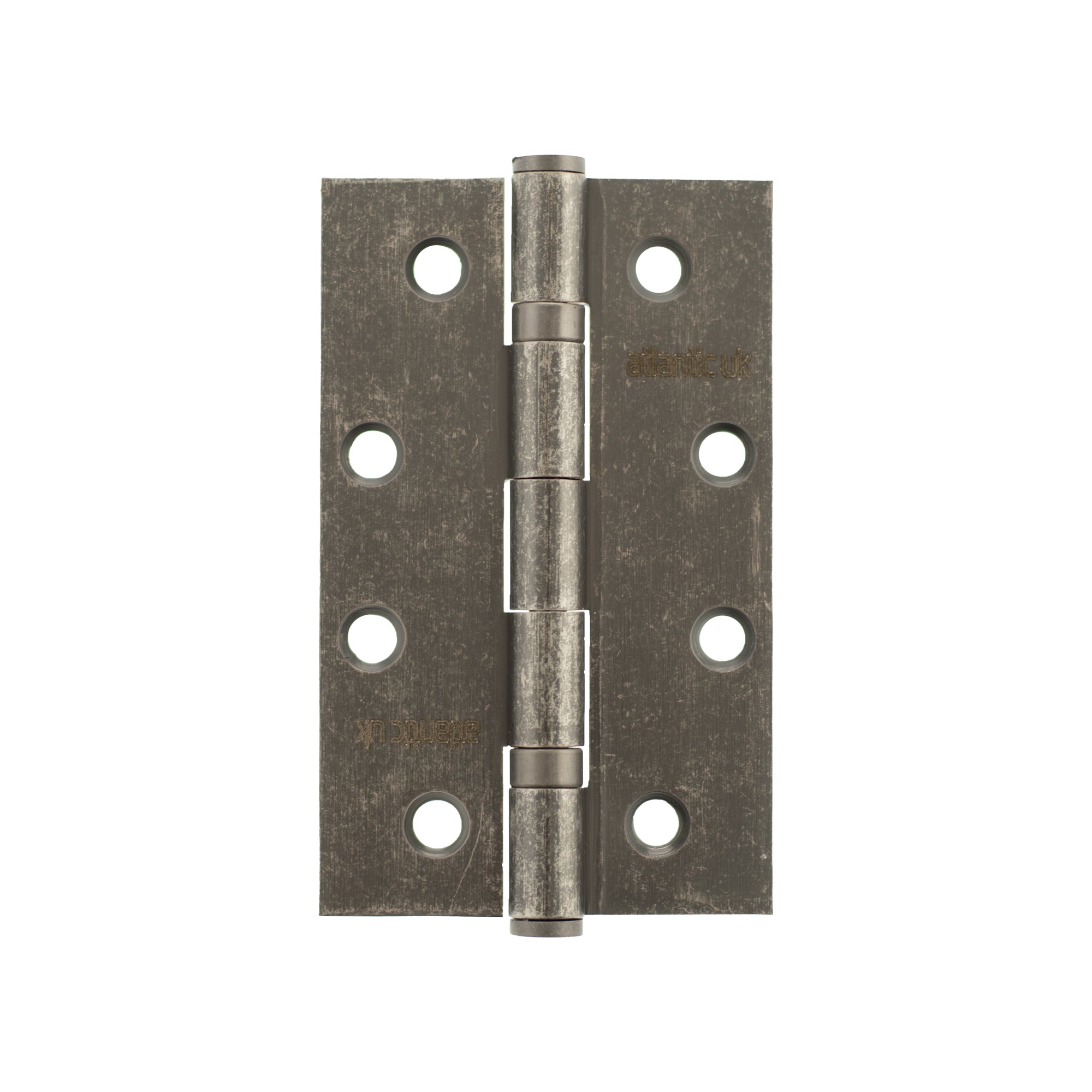 Atlantic Slim Knuckle Ball Bearing Hinges 4" x 2.5" x 2.5mm - Distressed Silver