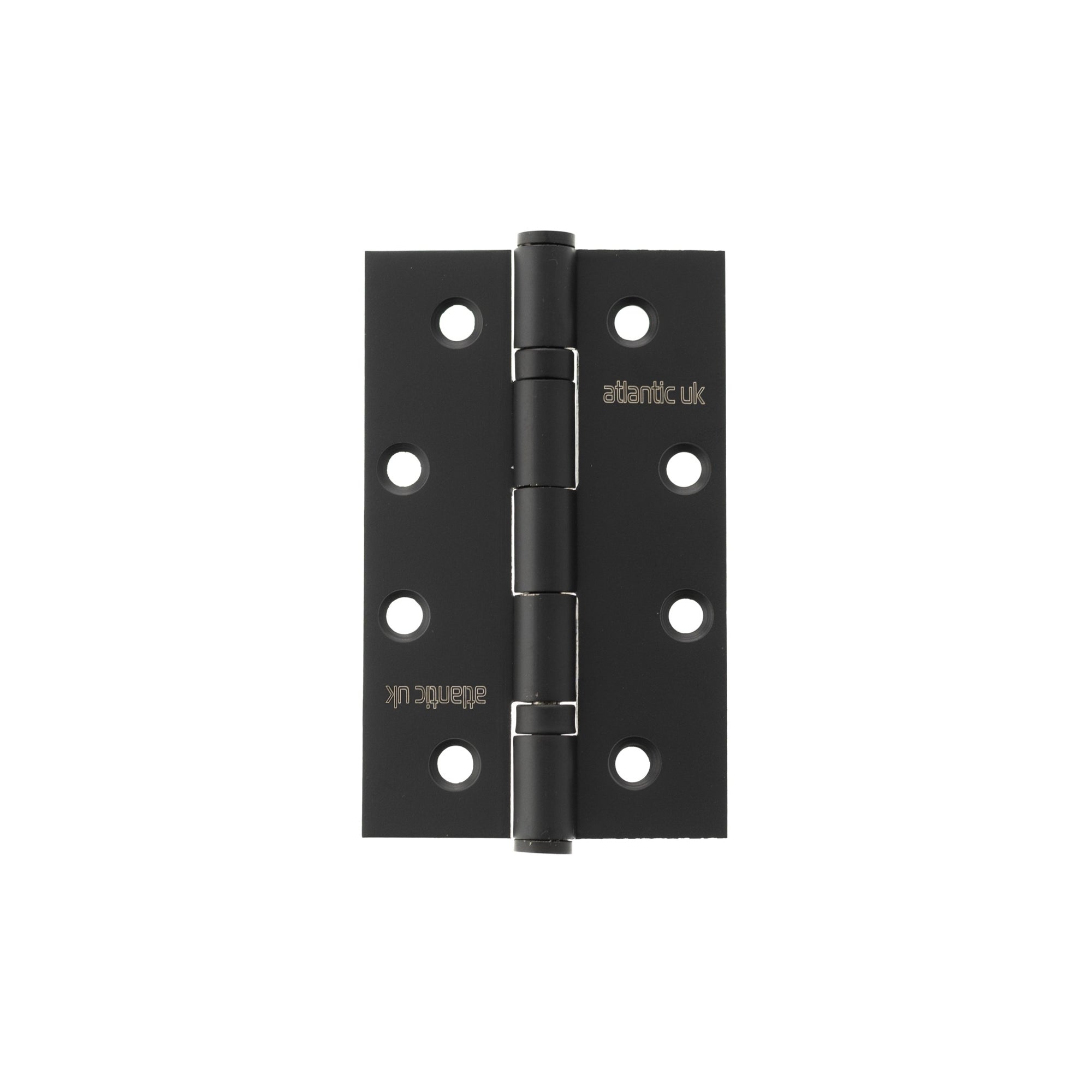 Atlantic Slim Knuckle Ball Bearing Hinges 4" x 2.5" x 2.5mm - Matt Black