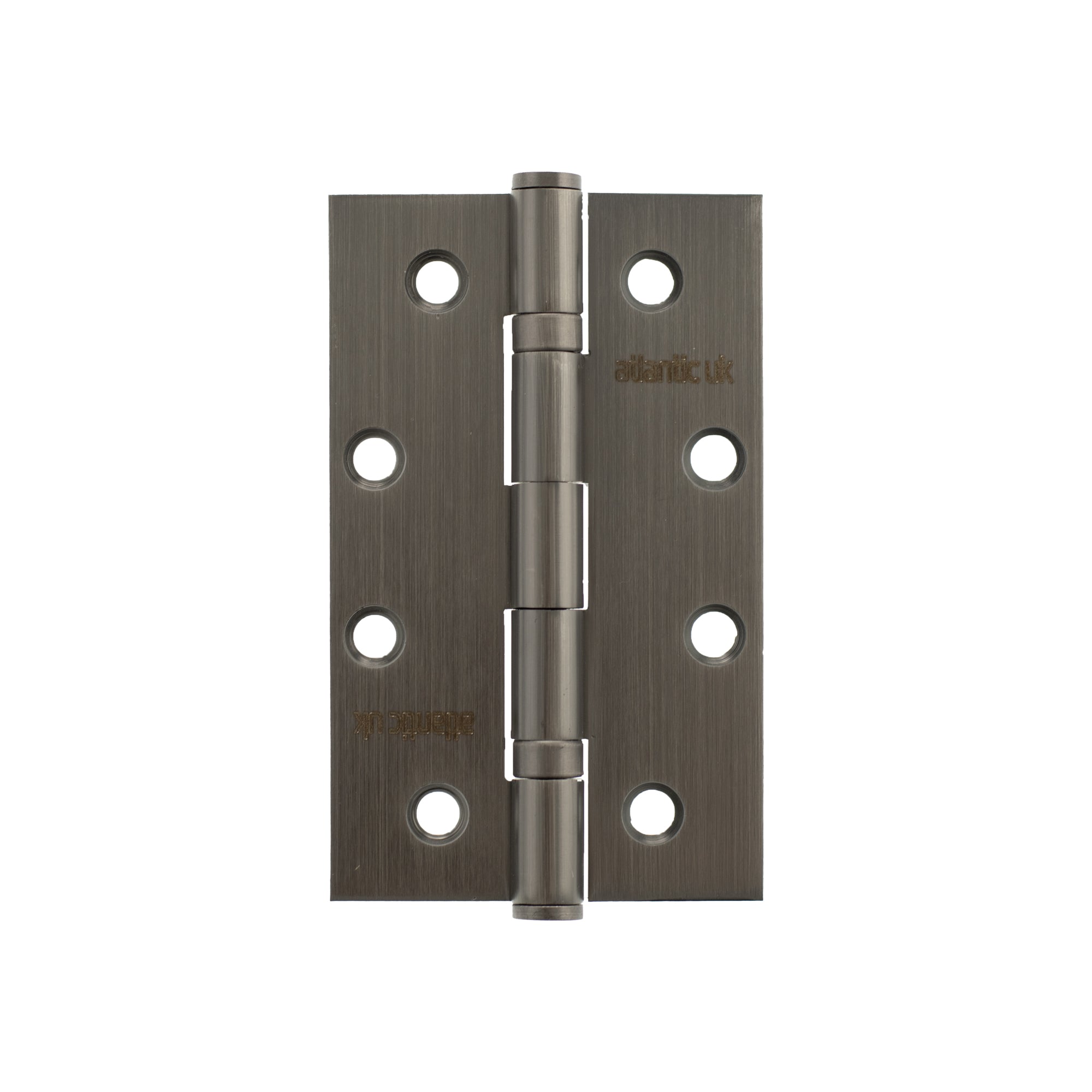 Atlantic Slim Knuckle Ball Bearing Hinges 4" x 2.5" x 2.5mm - Matt Gun Metal