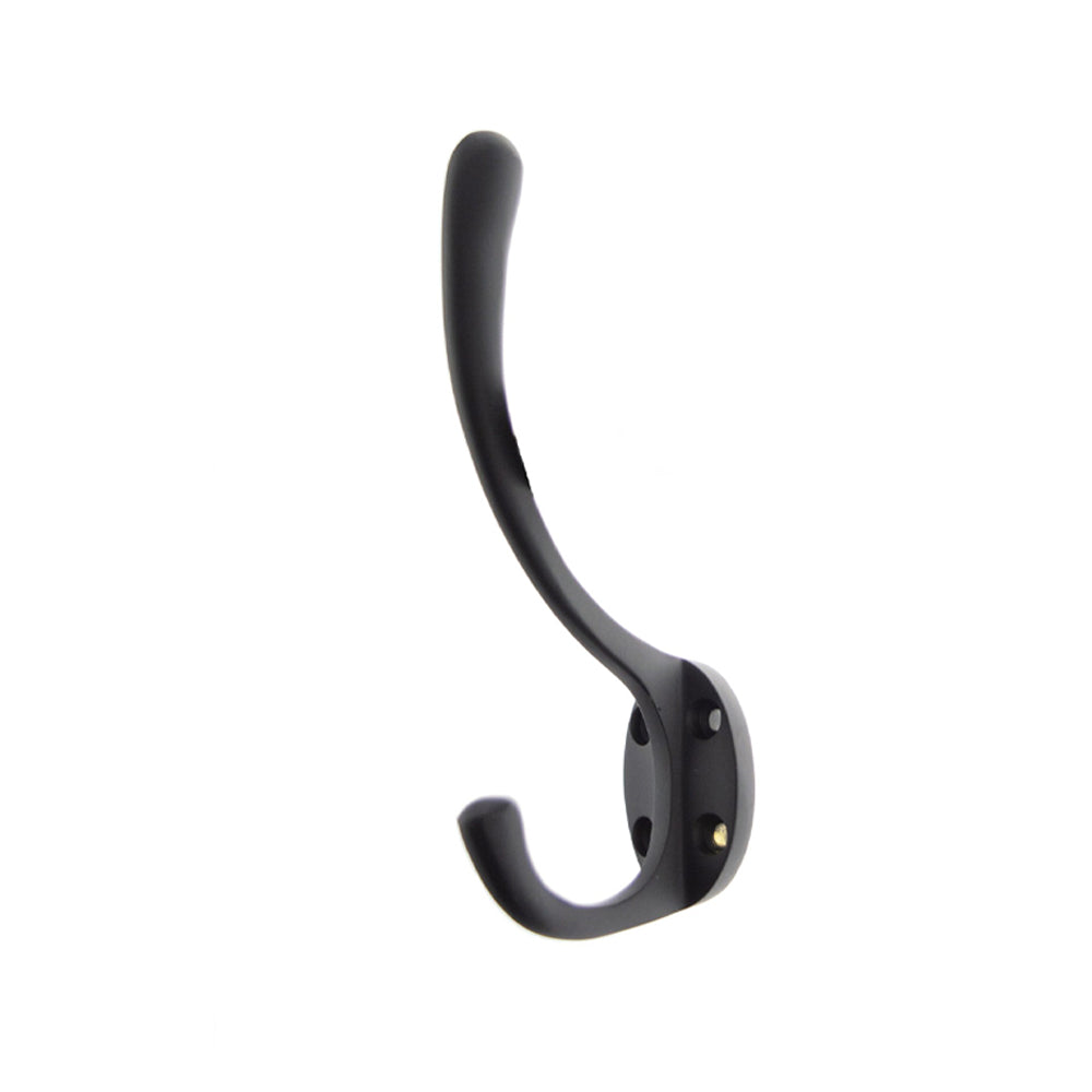 Atlantic Traditional Hat & Coat Hook - Matt Black