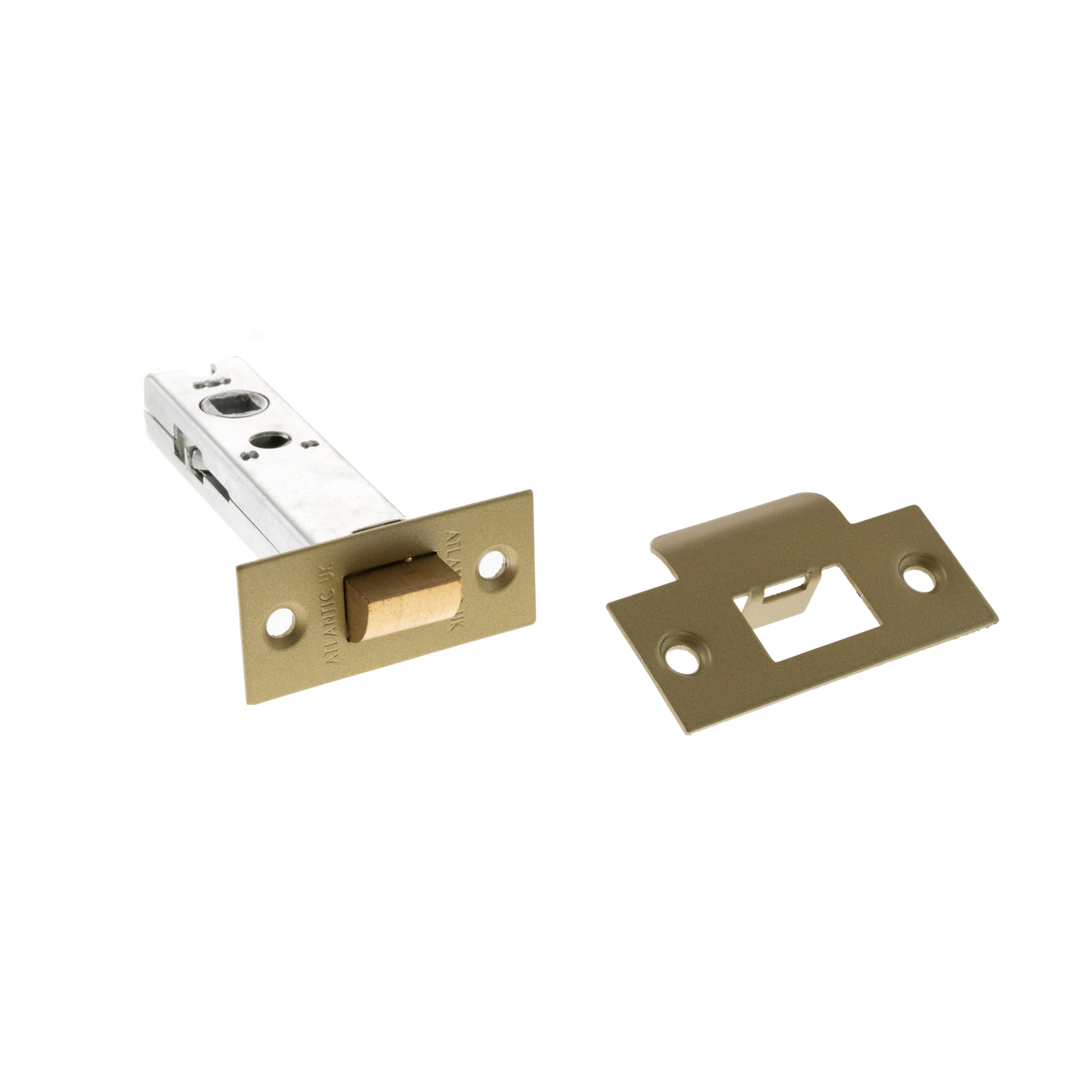 Atlantic Bolt Through Tubular Latch 2.5" - Raw Brass