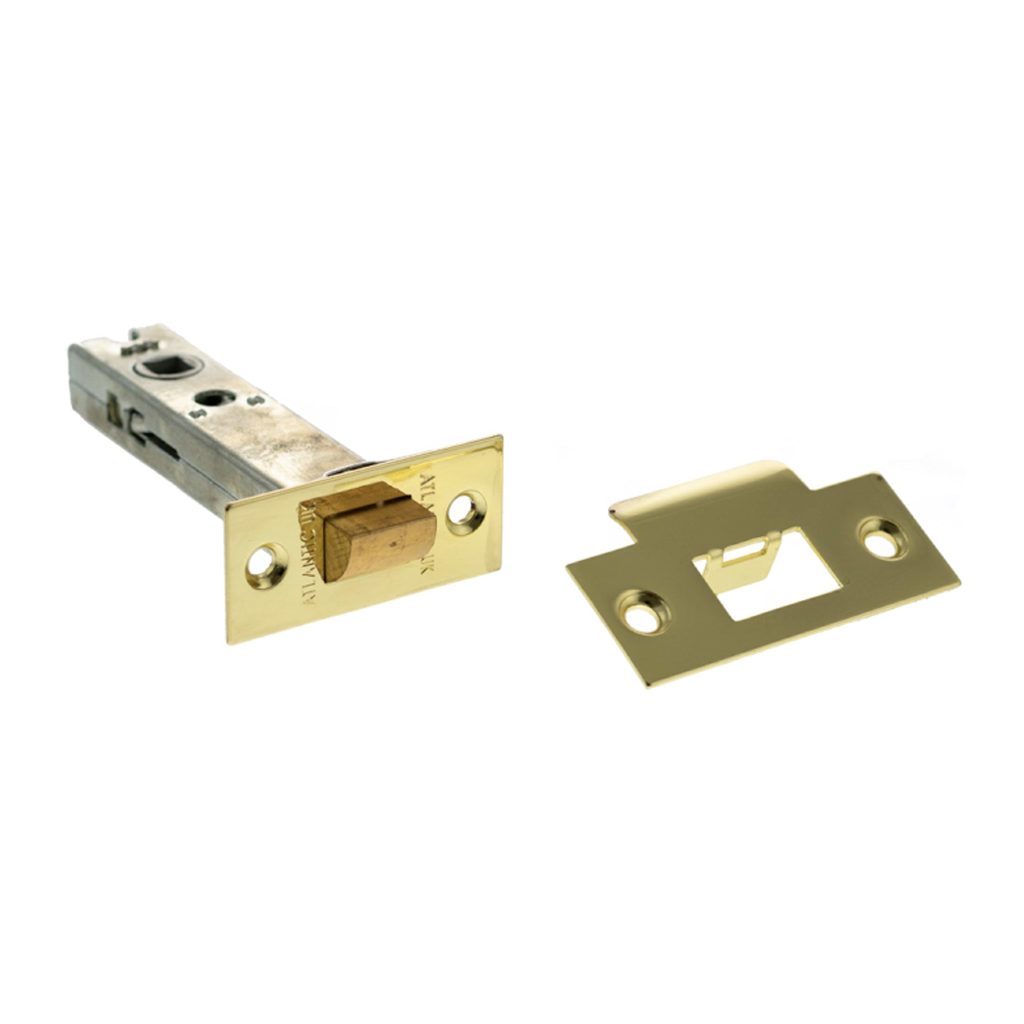Atlantic Heavy Duty Bolt Through Tubular Latch 4" - Polished Brass