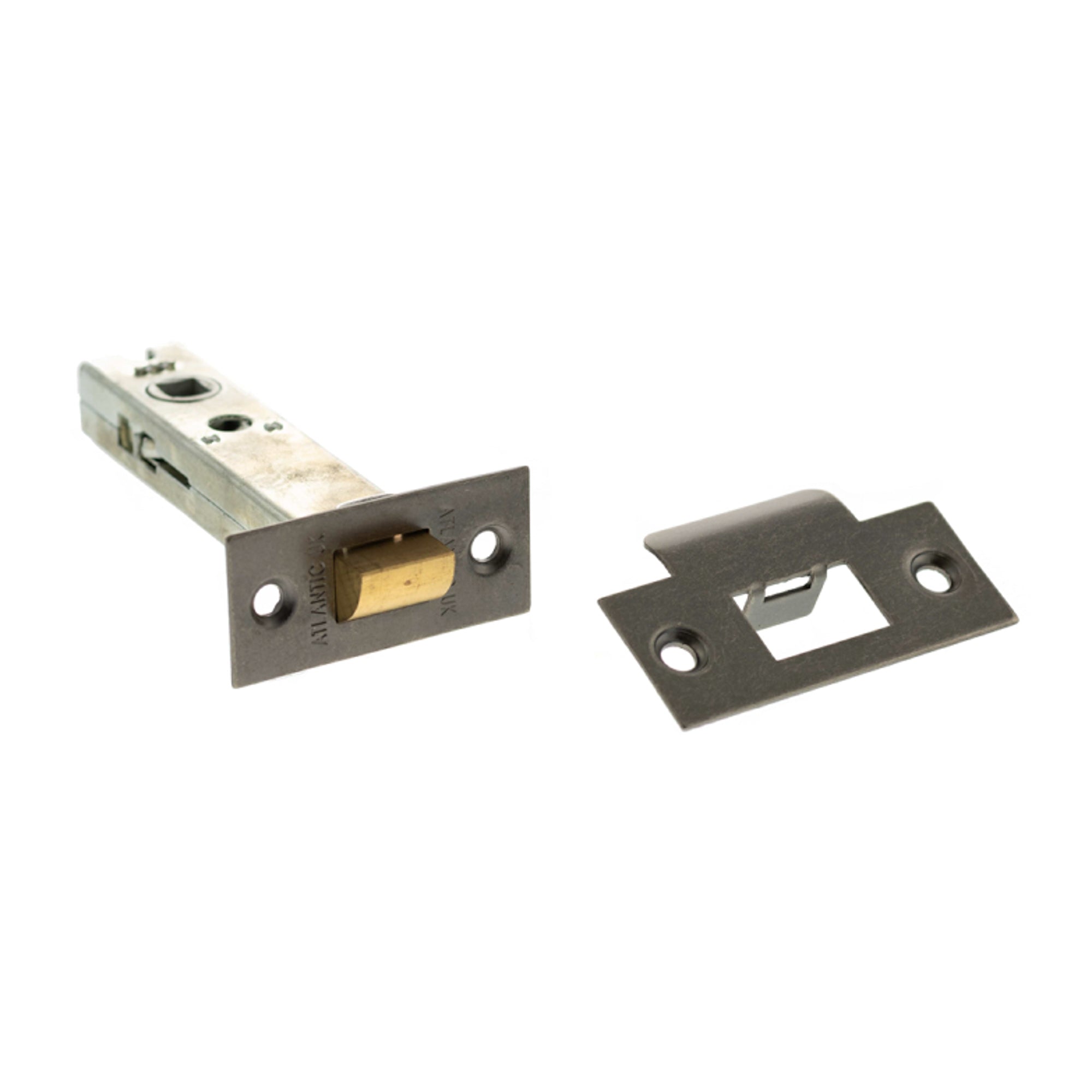 Atlantic Heavy Duty Bolt Through Tubular Latch 4" - Distressed Silver