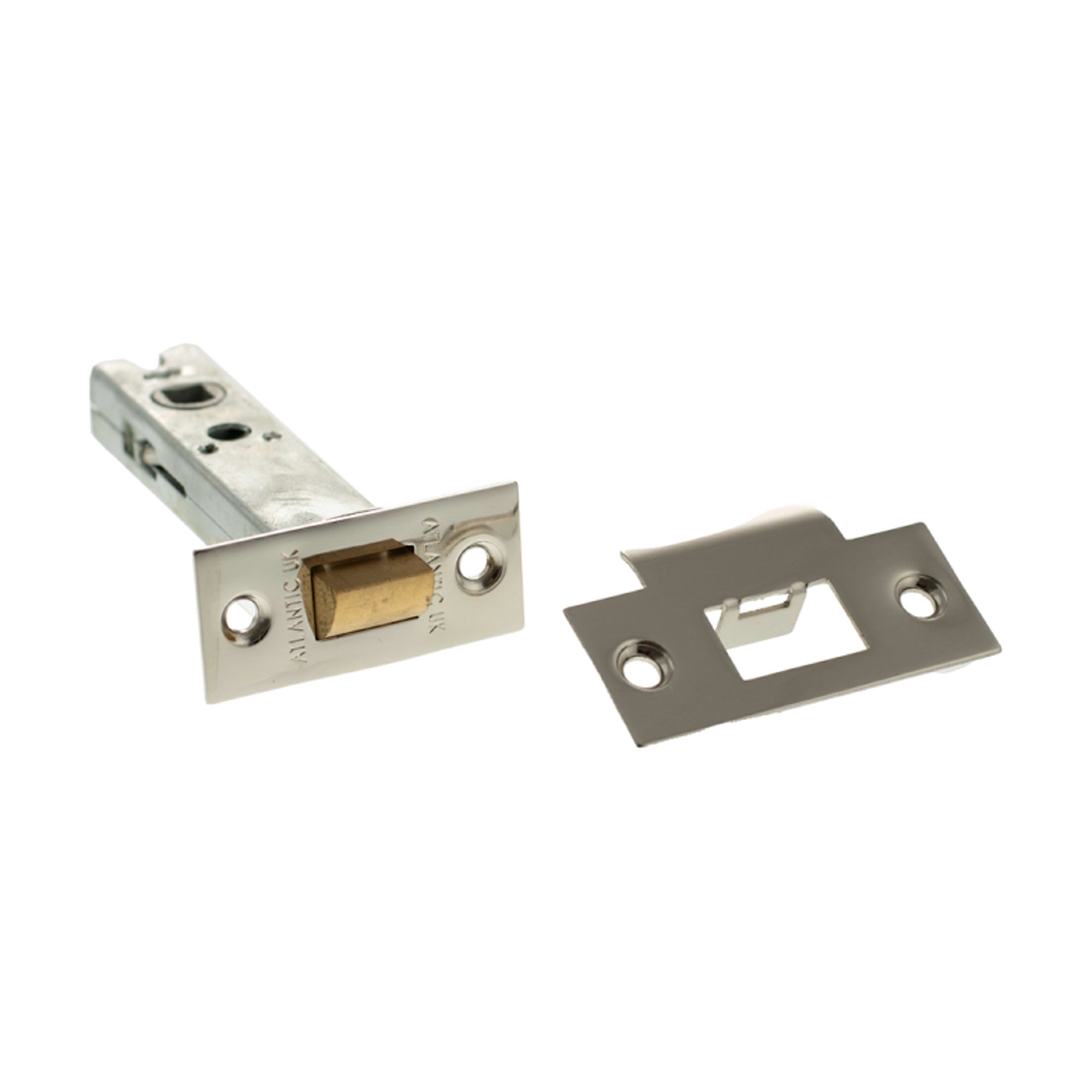 Atlantic Heavy Duty Bolt Through Tubular Latch 4" - Polished Nickel