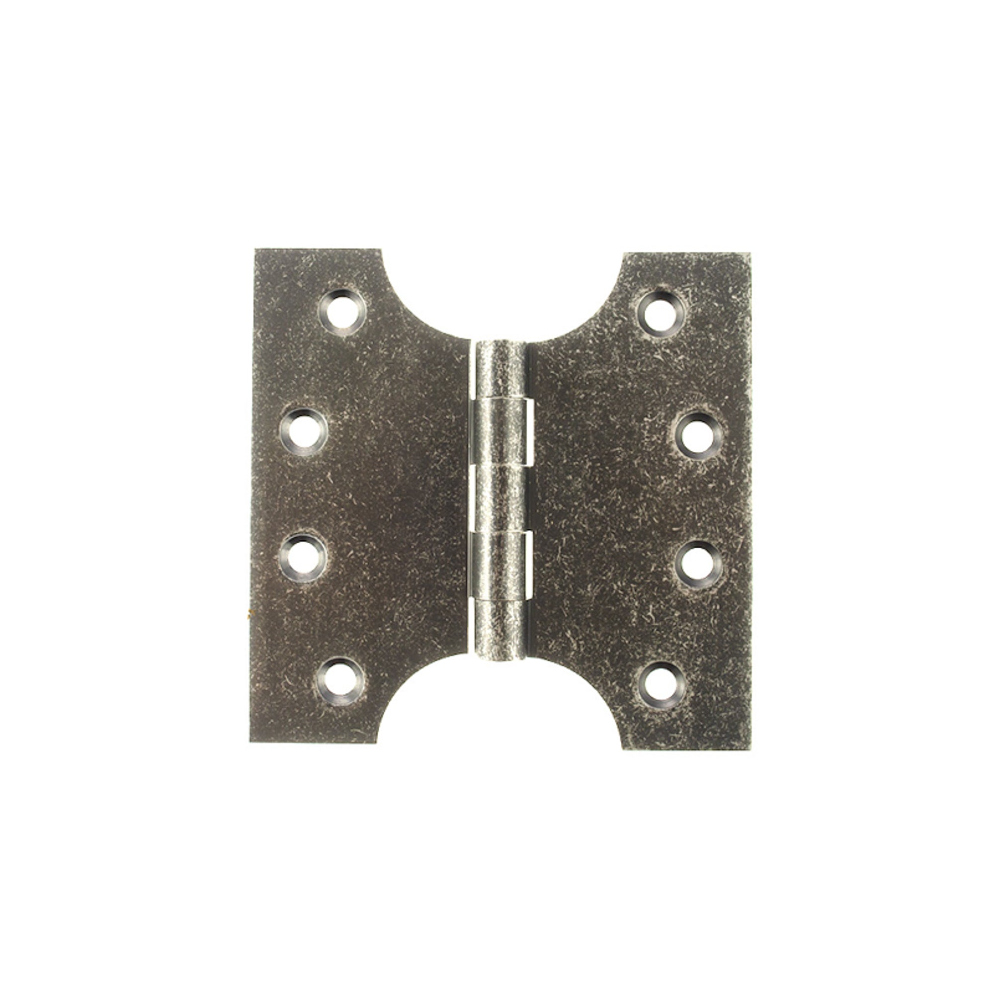 Atlantic (Solid Brass) Parliament Hinges 4" x 2" x 4mm - Distressed Silver