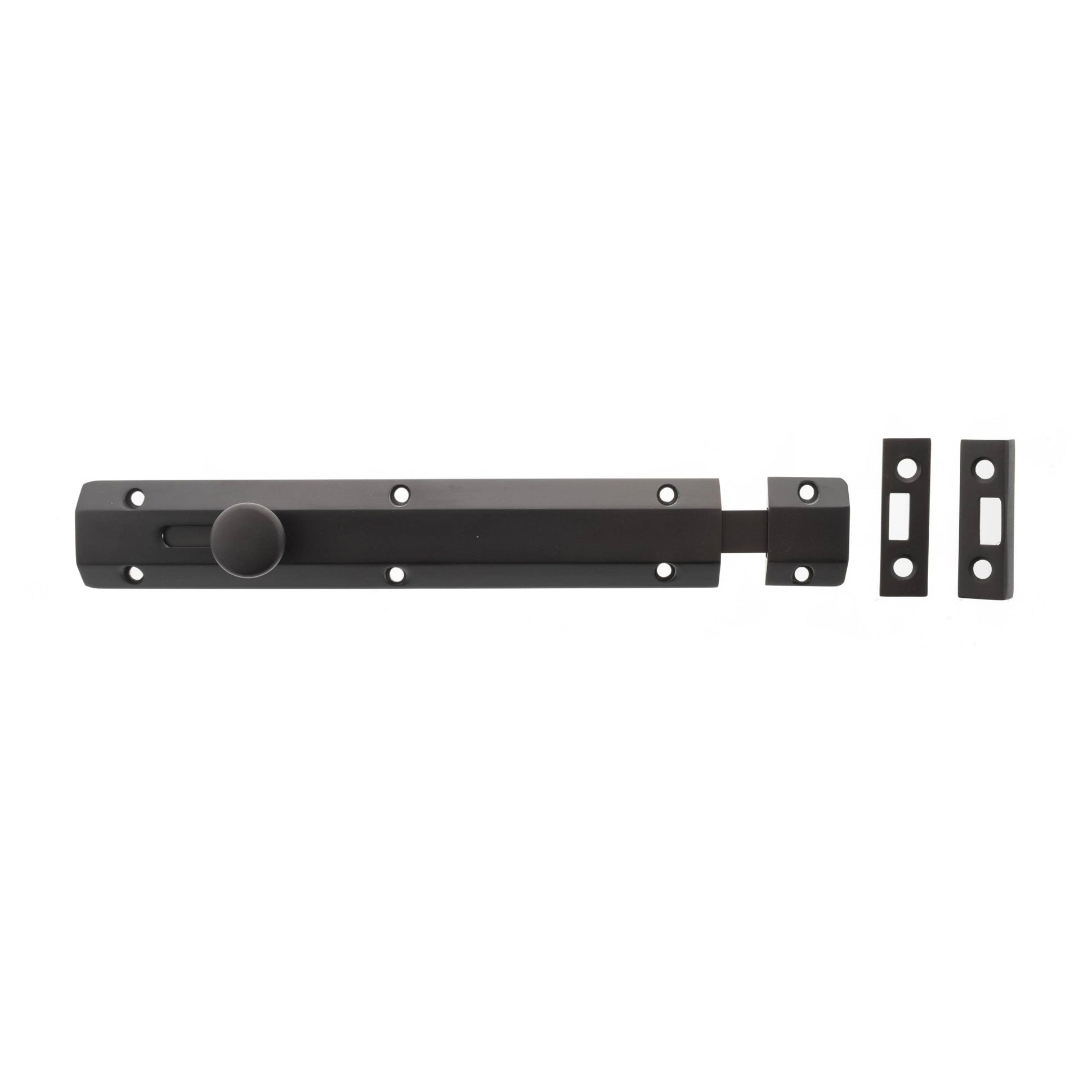 Atlantic Solid Brass Surface Door Bolt 8" - Urban Dark Bronze