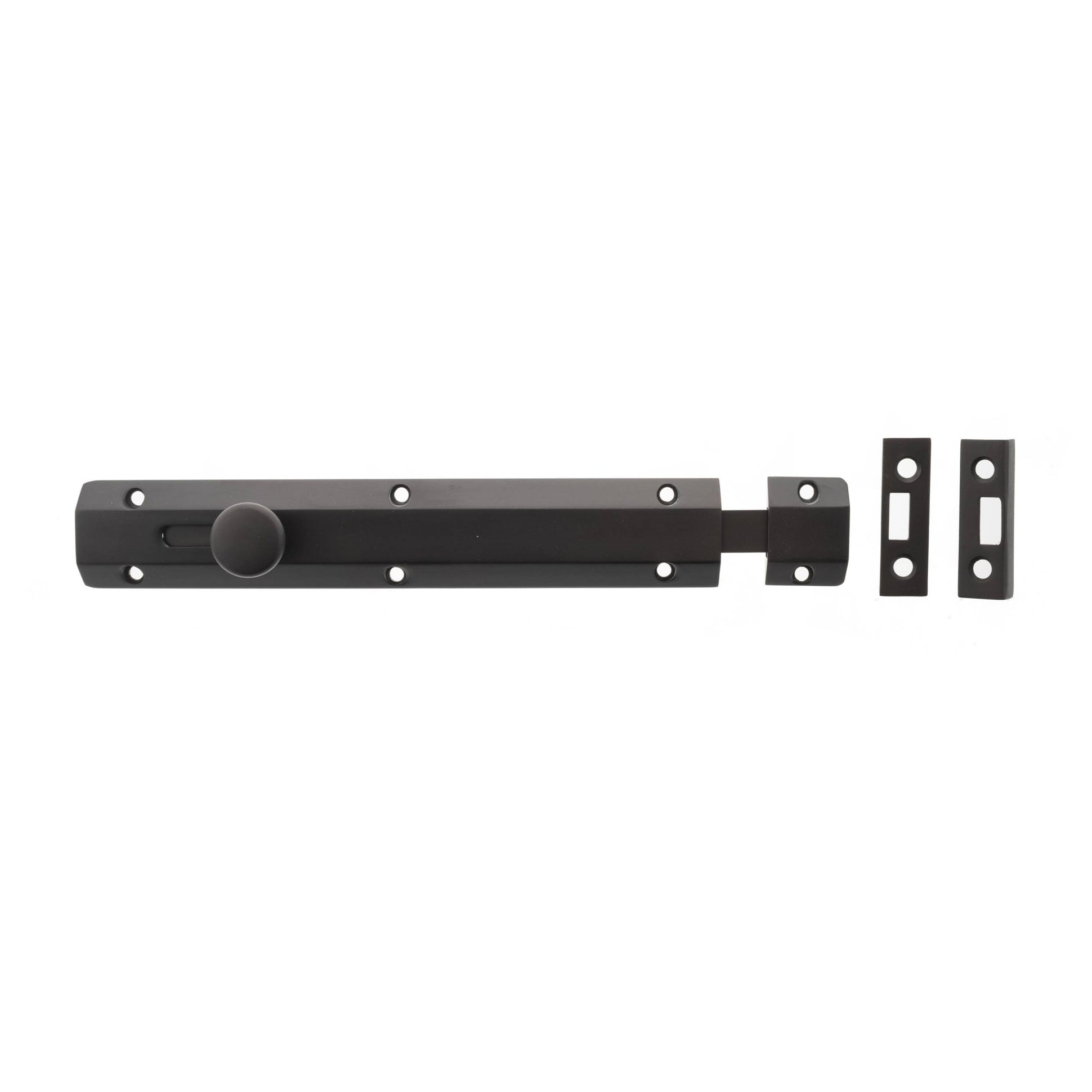 Atlantic Solid Brass Surface Door Bolt 8" - Urban Dark Bronze