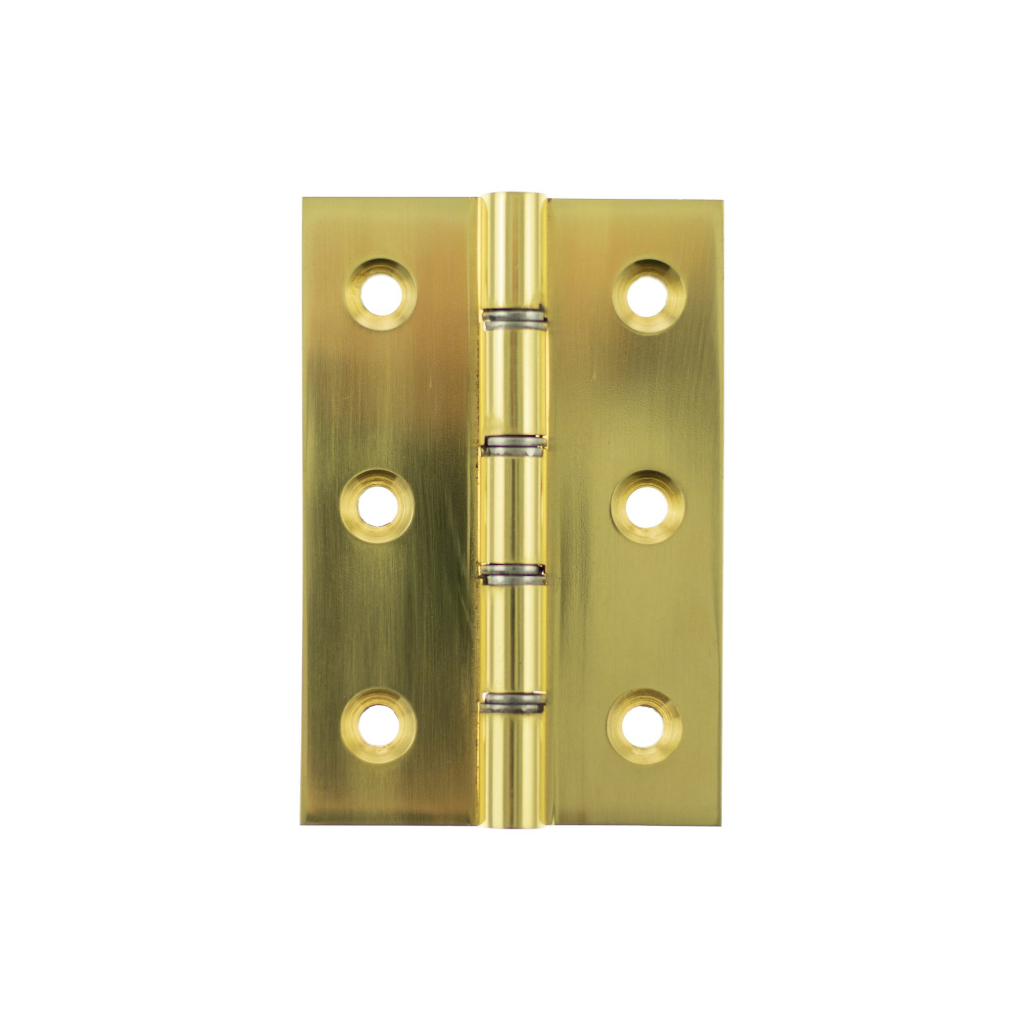 Atlantic Washered Hinges 3" x 2" x 2.2mm without Screws - Polished Brass