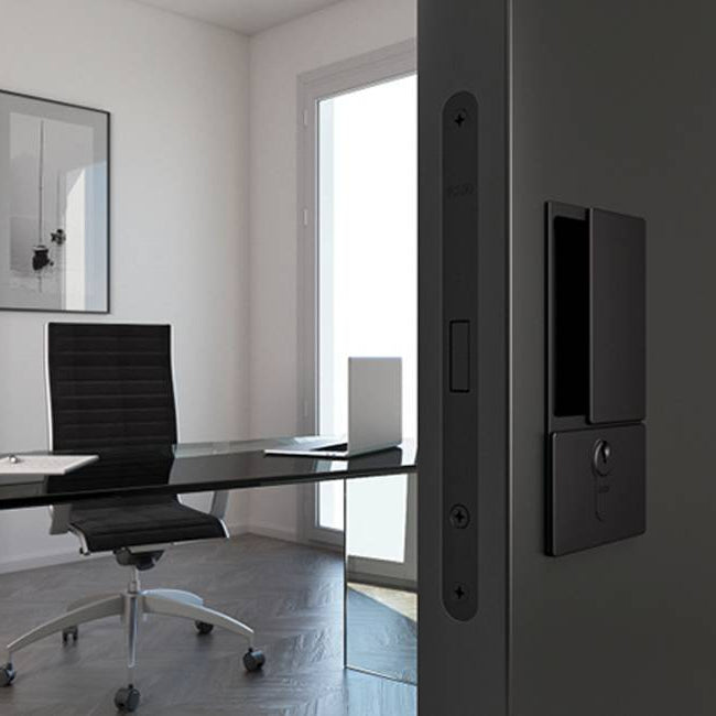 AGB Wave Flush Door Handle & Euro Profile Lock Set