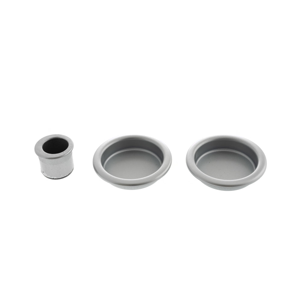 AGB Sliding Door Flush Pull Round - Satin Chrome