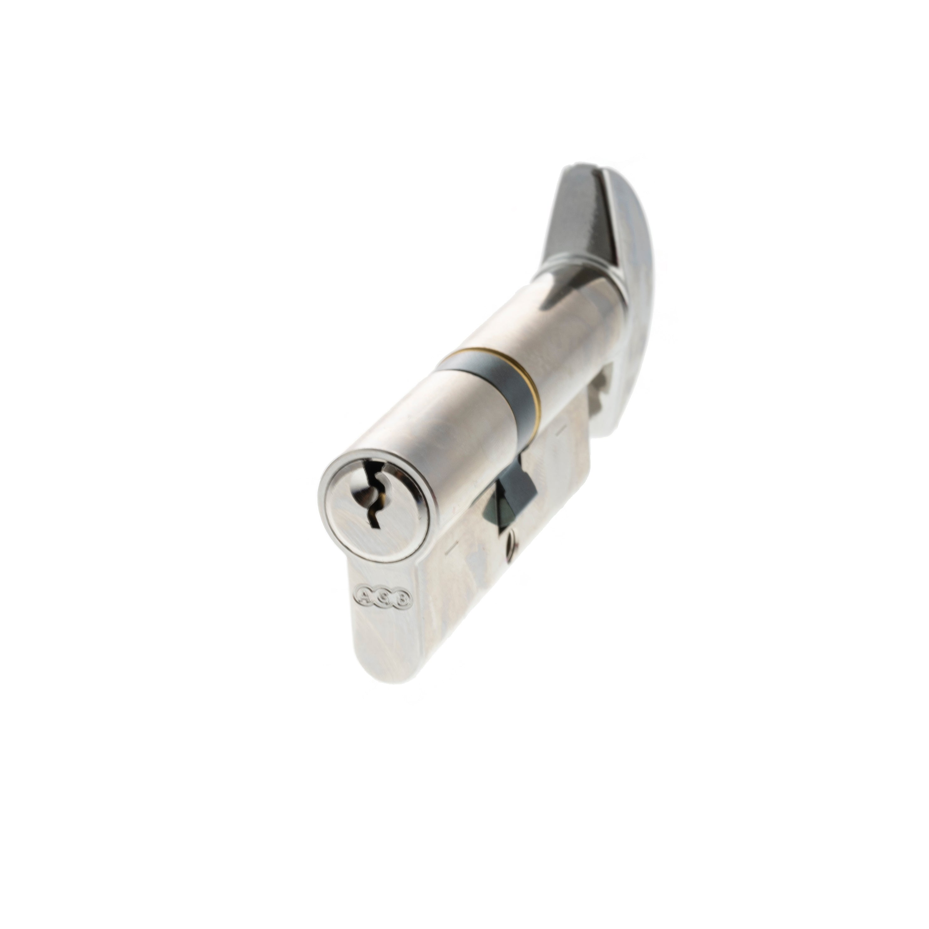 AGB Euro Profile 5 Pin Cylinder Key to Turn 35-35mm (70mm) - Polished Chrome