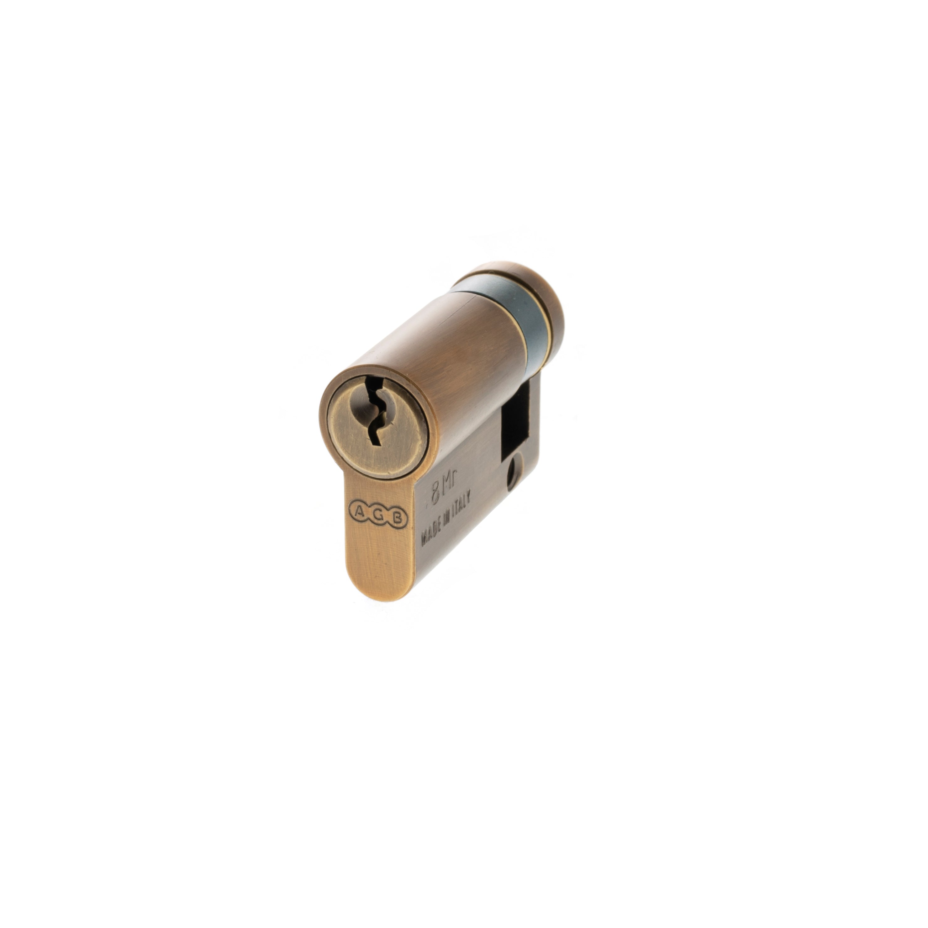 AGB Euro Profile 5 Pin Single Cylinder 35-10mm (45mm) - Matt Antique Brass