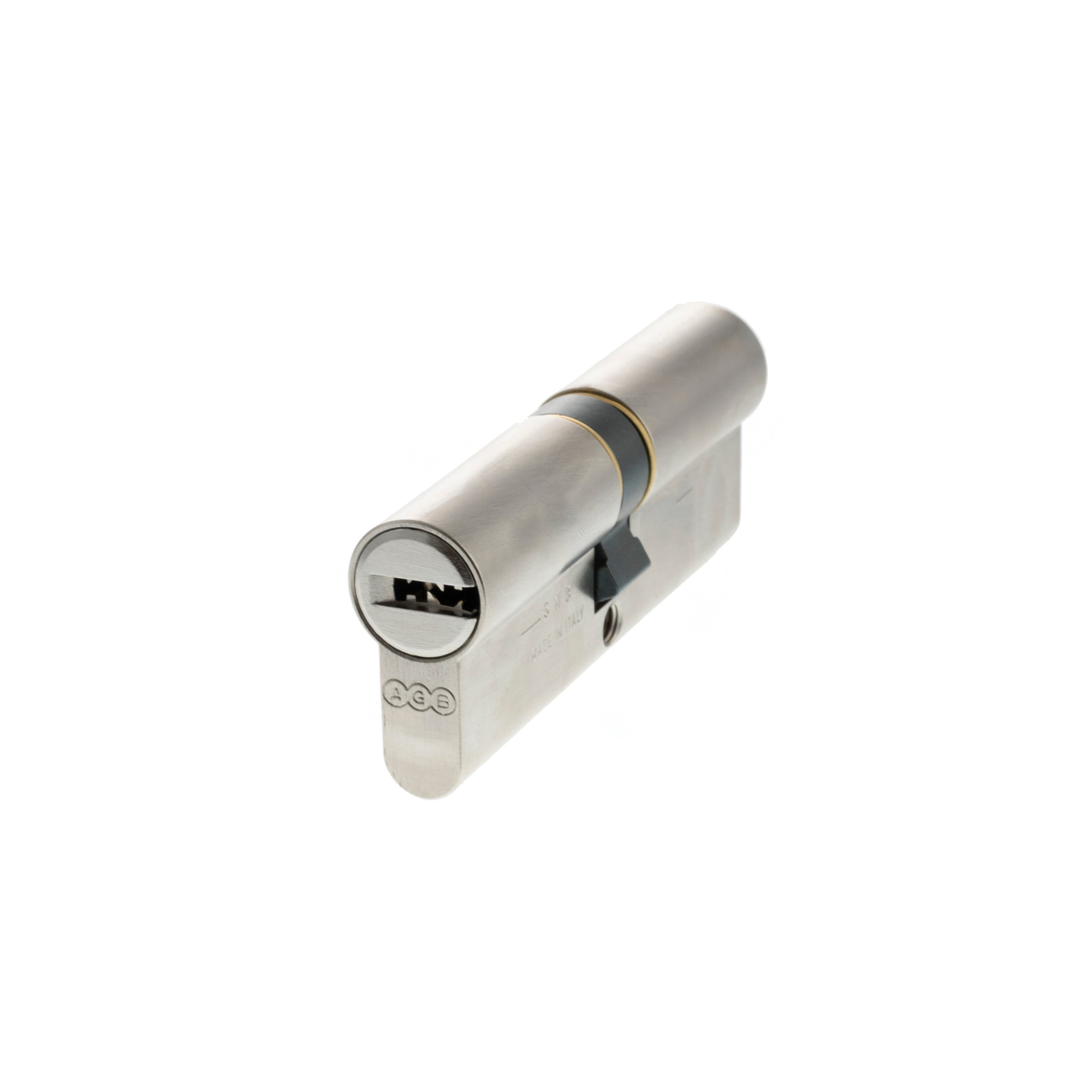 AGB Euro Profile 15 Pin Double Cylinder 40-40mm (80mm) - Satin Chrome