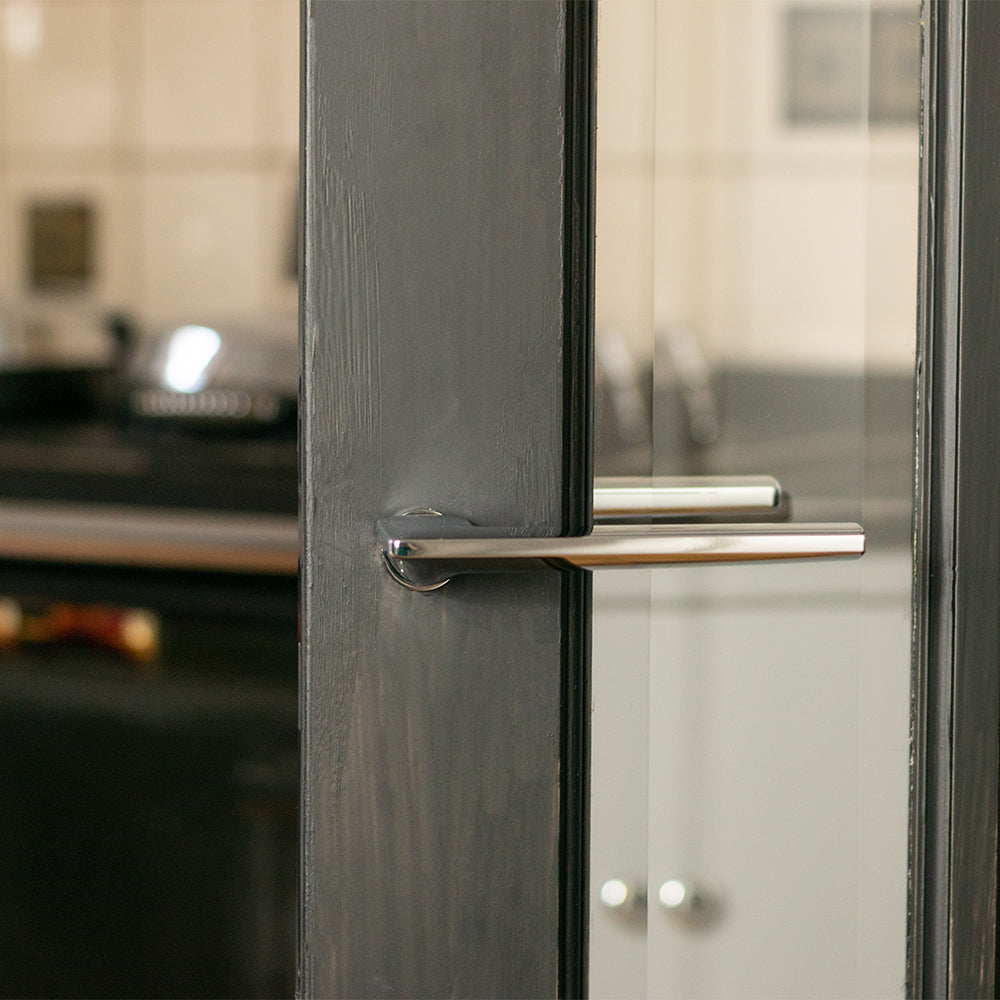 Forme Boston Lever Door Handle on Concealed Round Rose