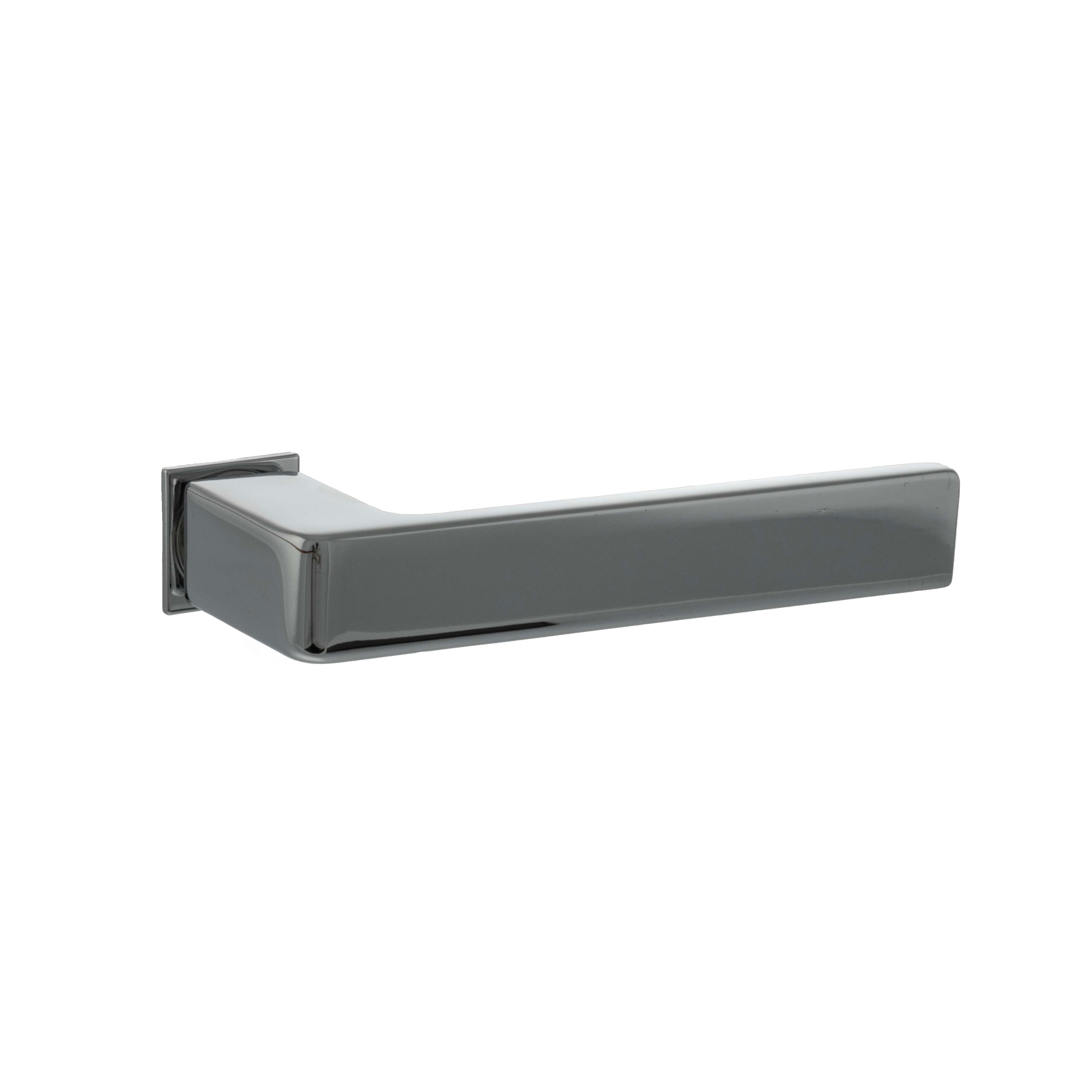 Forme Asti Lever Door Handle on Concealed Square Rose - Polished Chrome