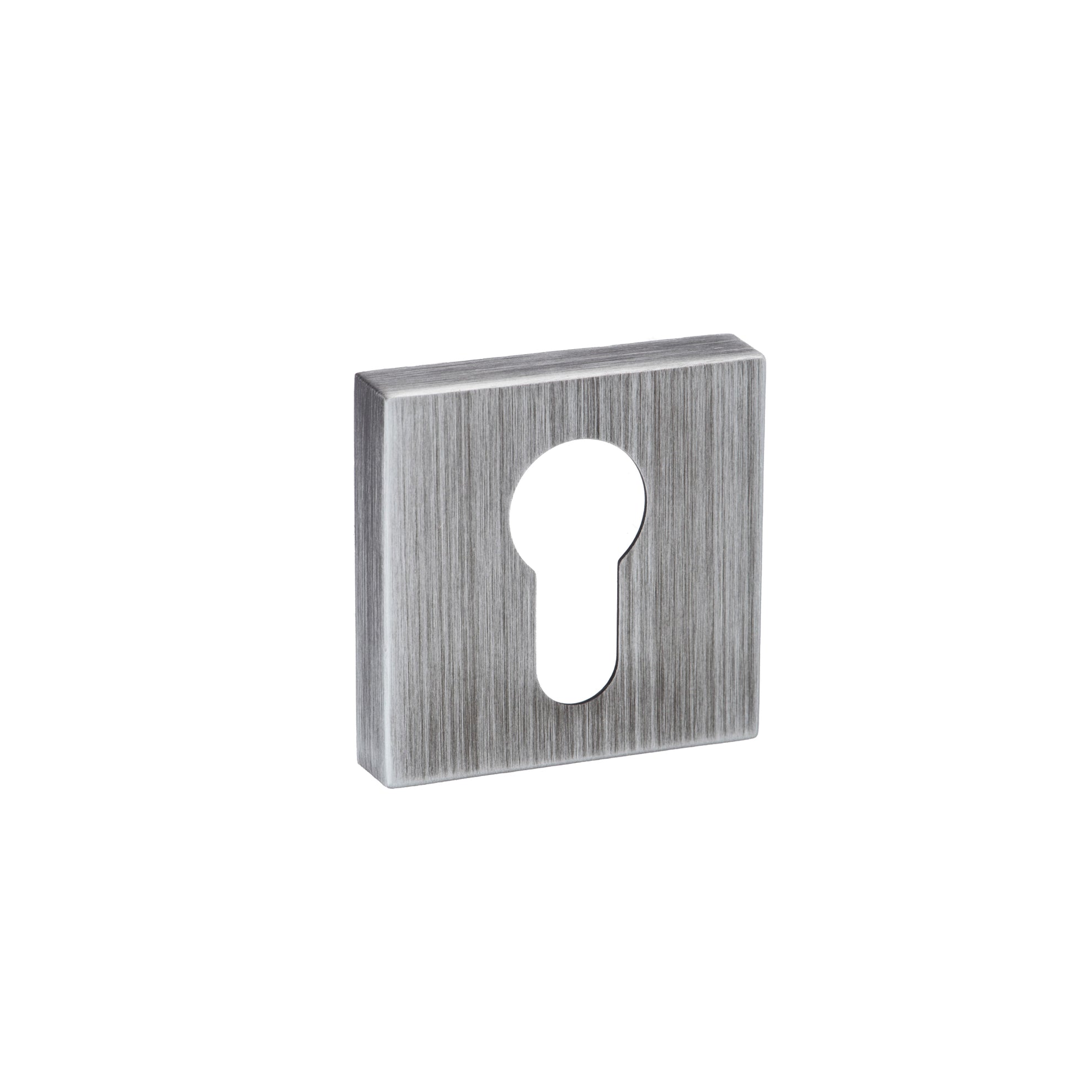 Forme Euro Escutcheons on Minimal Square Rose - Urban Graphite