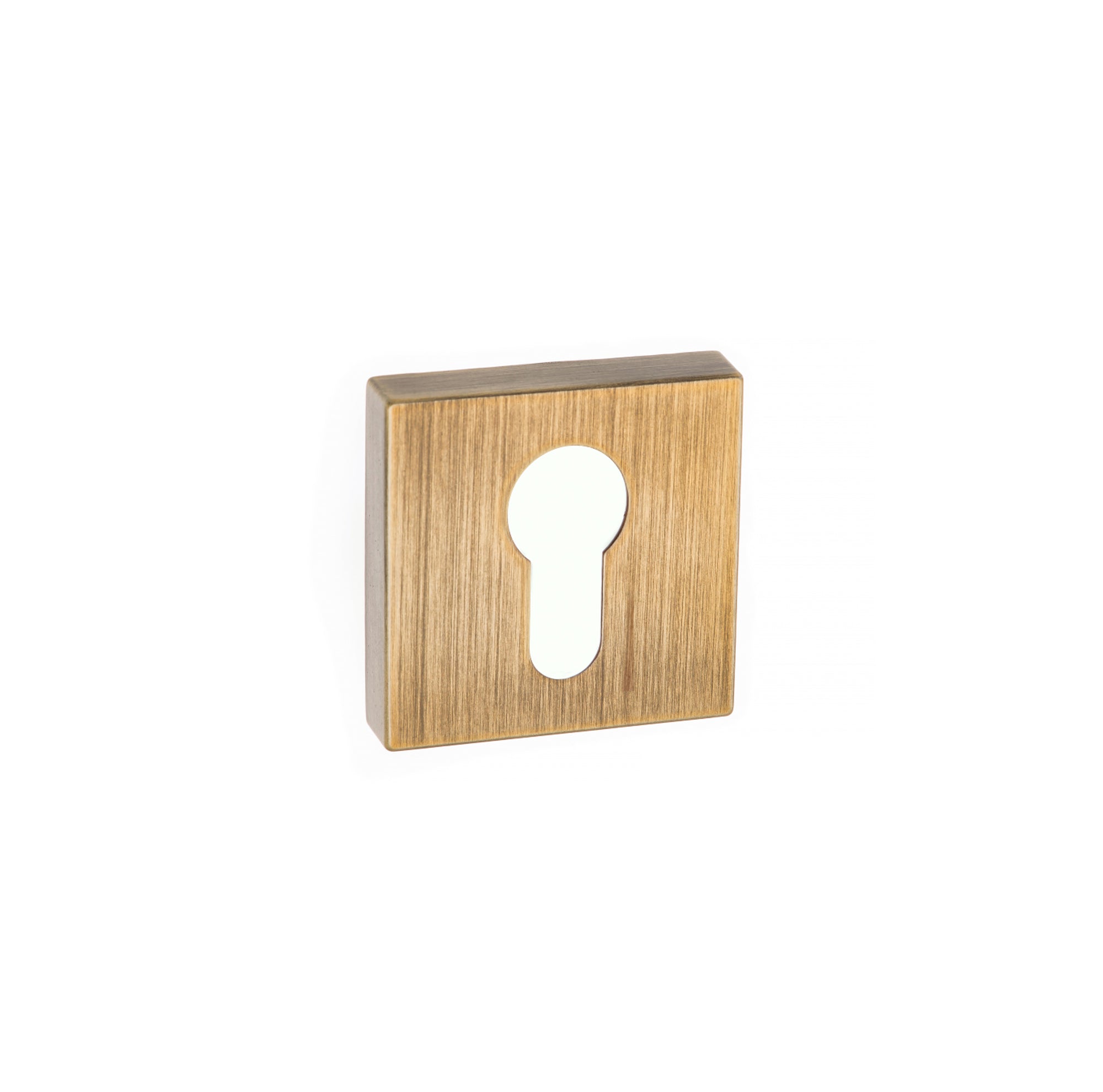 Forme Euro Escutcheons on Minimal Square Rose - Yester Bronze