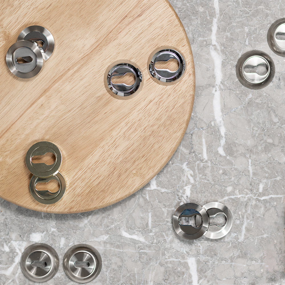 Mediterranean Euro Escutcheons on Round "C" Rose