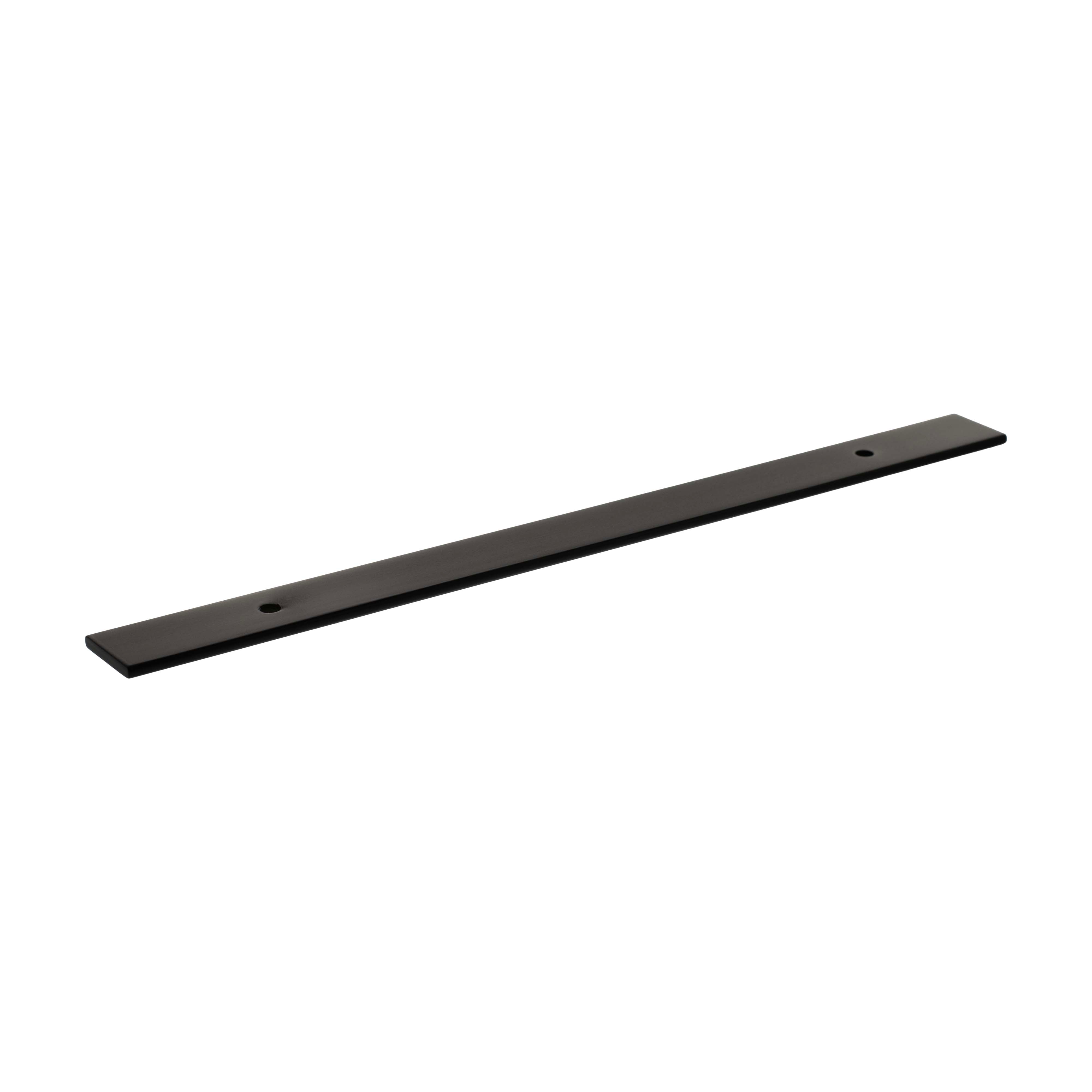 Millhouse Brass Long Wide Cabinet Handle Backplate 160mm - Matt Black