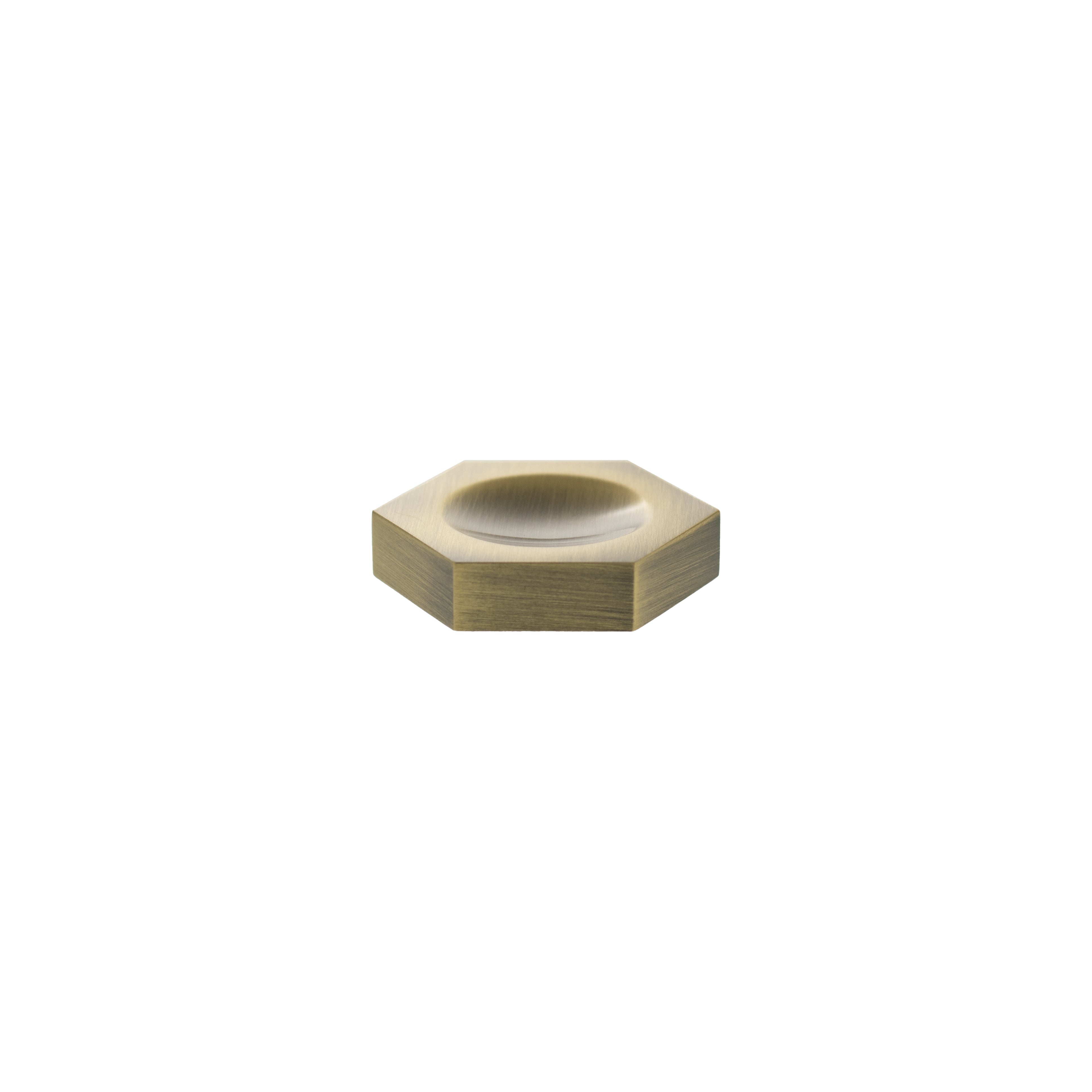 Millhouse Brass Pennington Hexagonal Finger Pull Cabinet Knob Handle