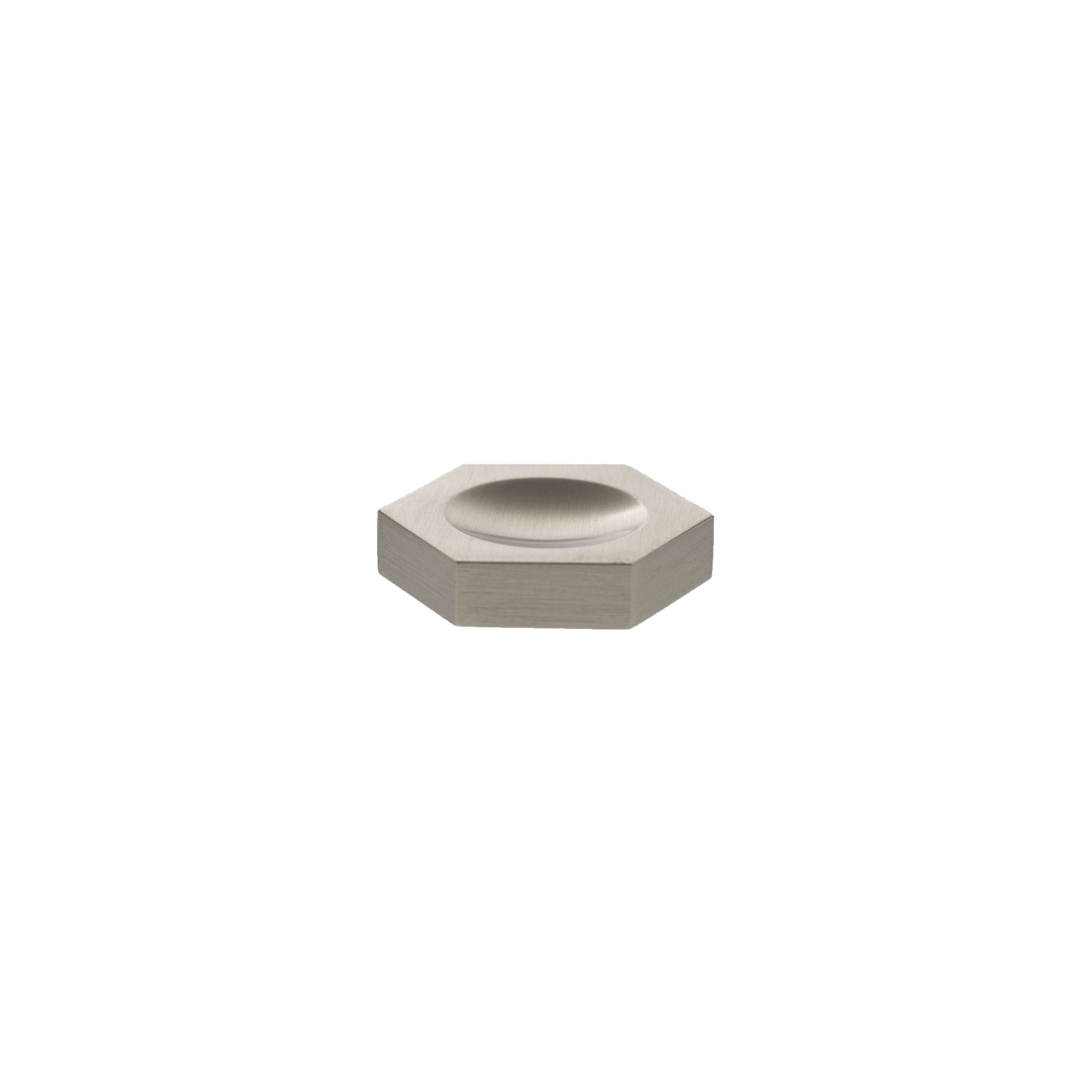 Millhouse Brass Pennington Hexagonal Finger Pull Cabinet Knob Handle