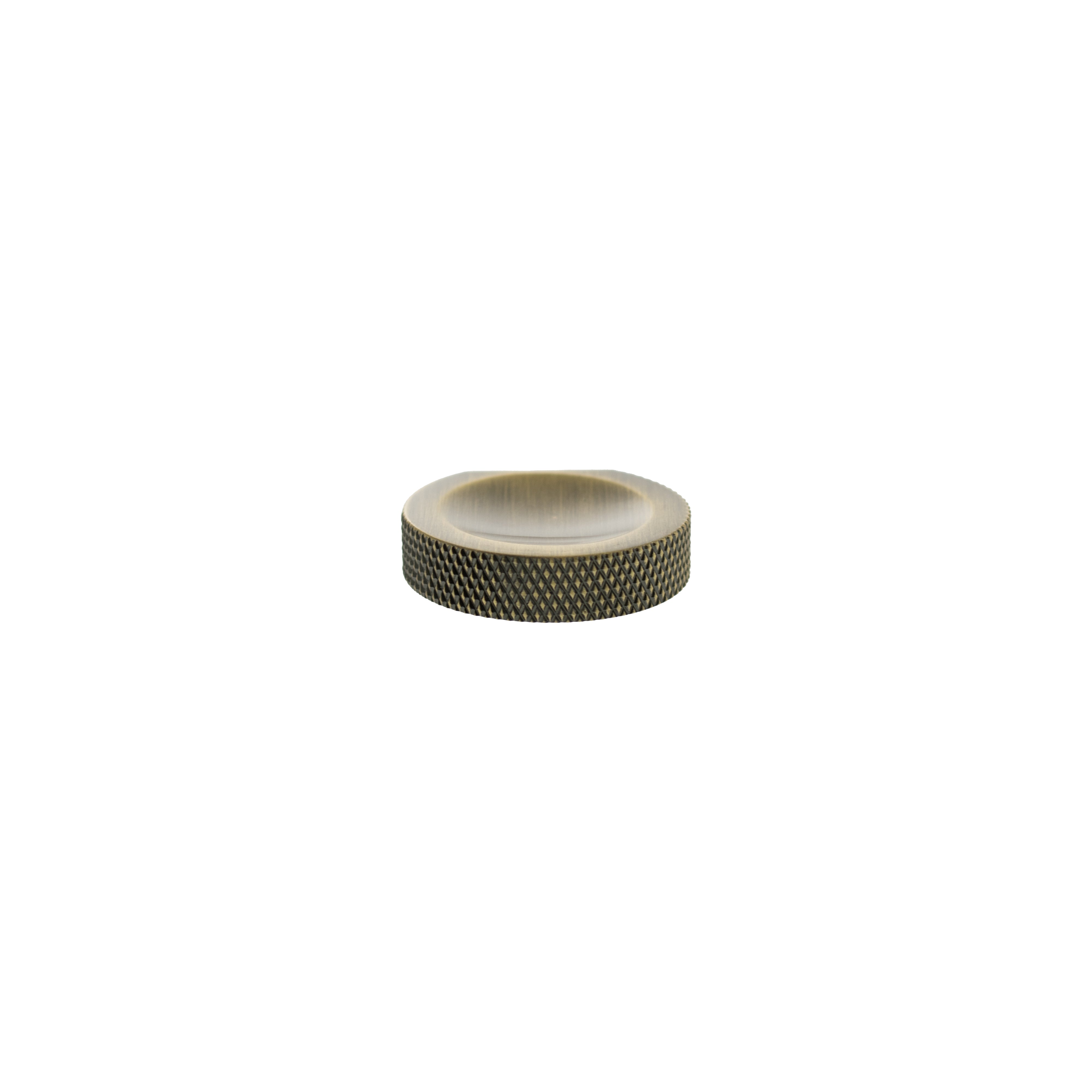 Millhouse Brass Eiffel Knurled Finger Pull Cabinet Knob Handle
