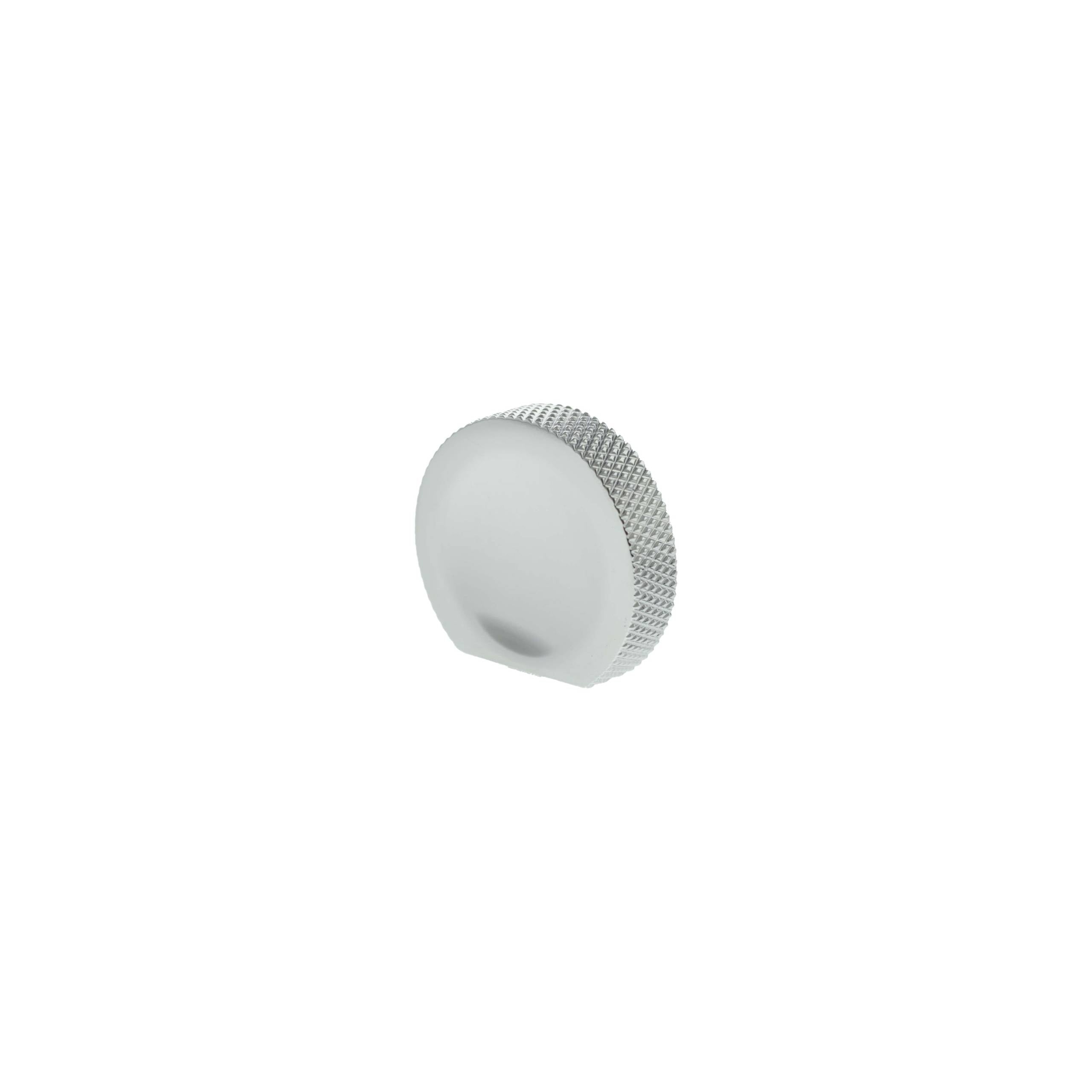 Millhouse Brass Eiffel Knurled Finger Pull Cabinet Knob Handle - Polished Chrome