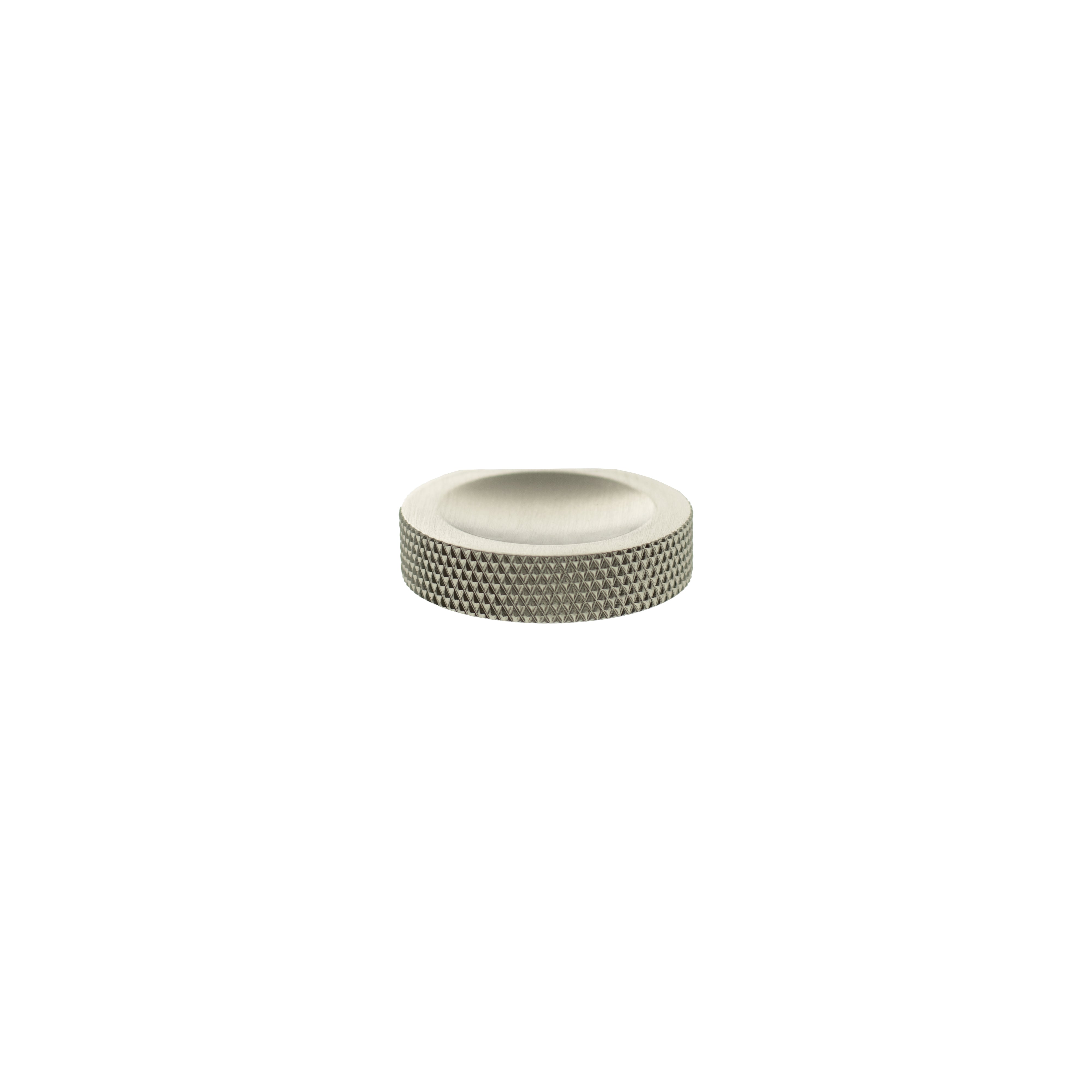 Millhouse Brass Eiffel Knurled Finger Pull Cabinet Knob Handle