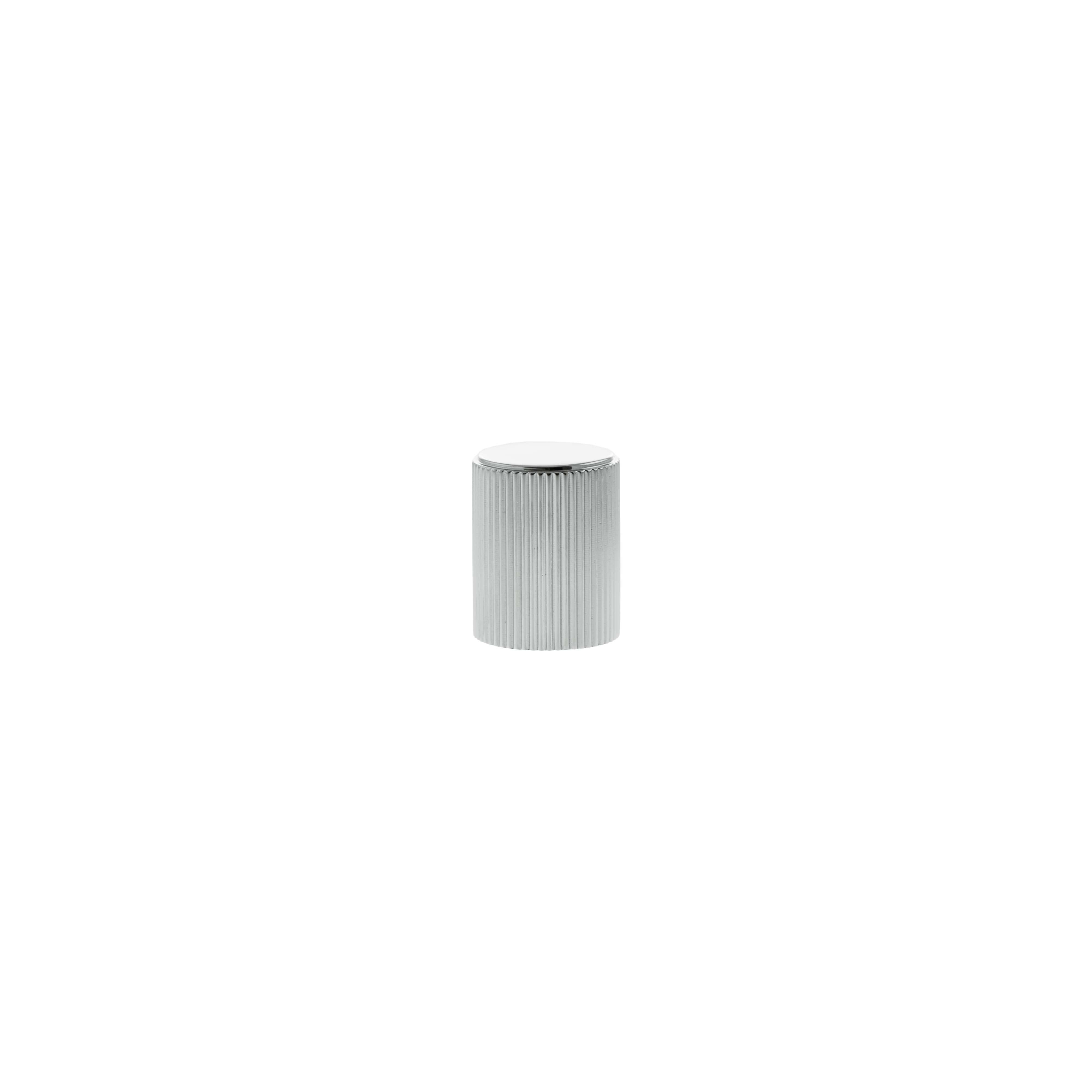 Millhouse Brass Battersea Linear Cylinder Cabinet Knob Handle - Polished Chrome
