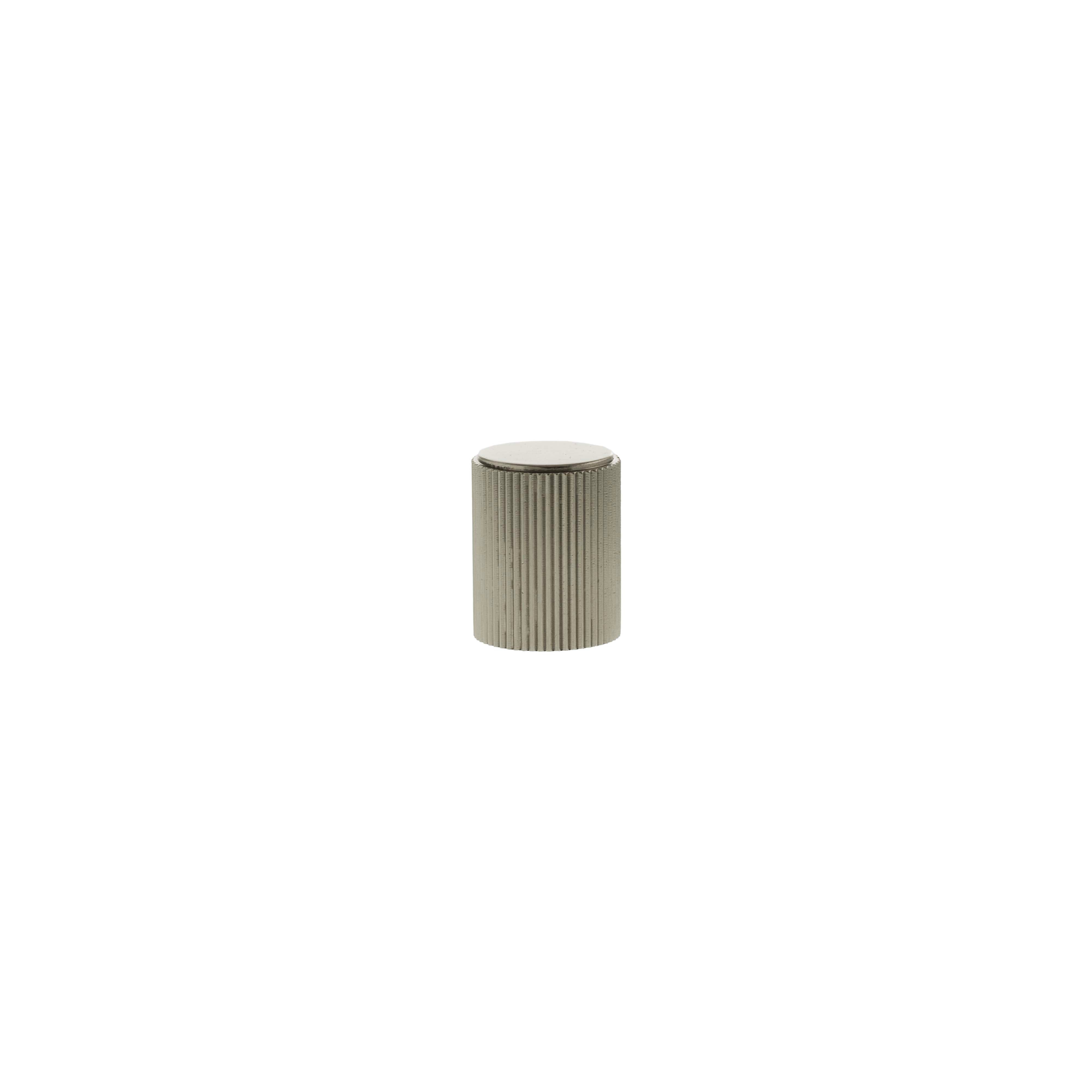 Millhouse Brass Battersea Linear Cylinder Cabinet Knob Handle - Satin Nickel