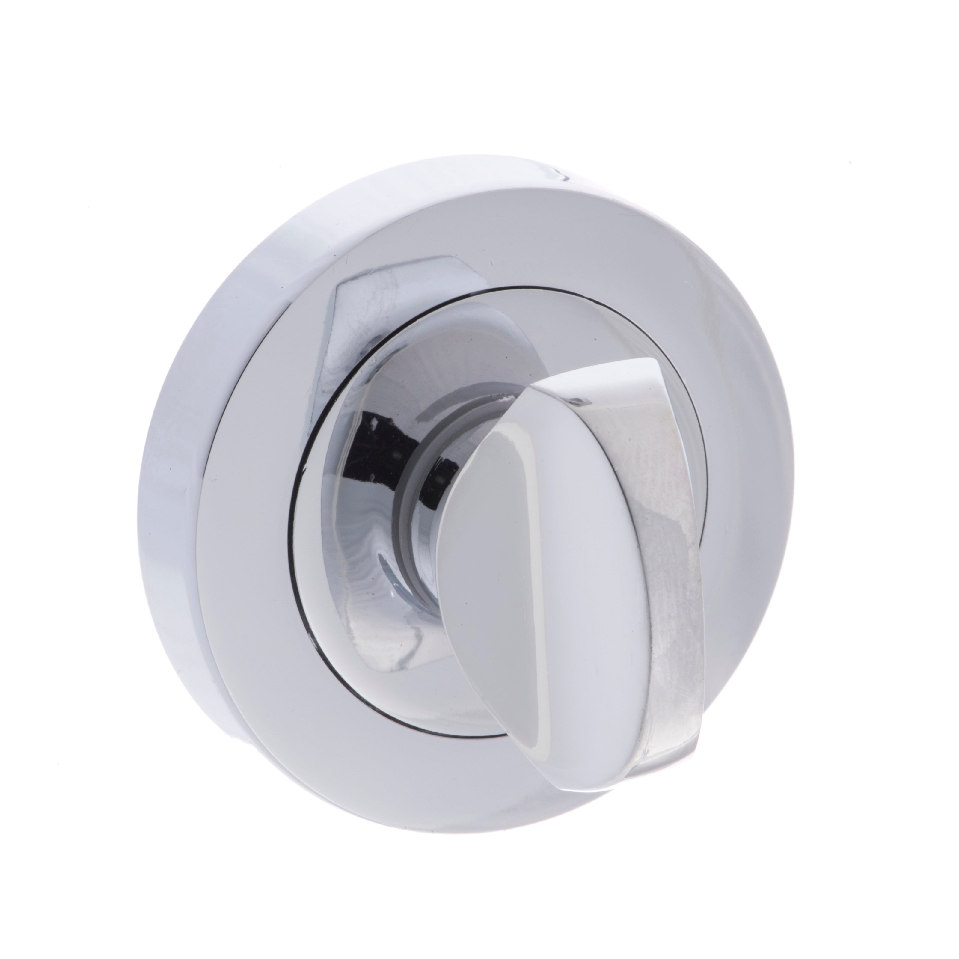 Millhouse Brass WC turn on Round Rose - Polished Chrome