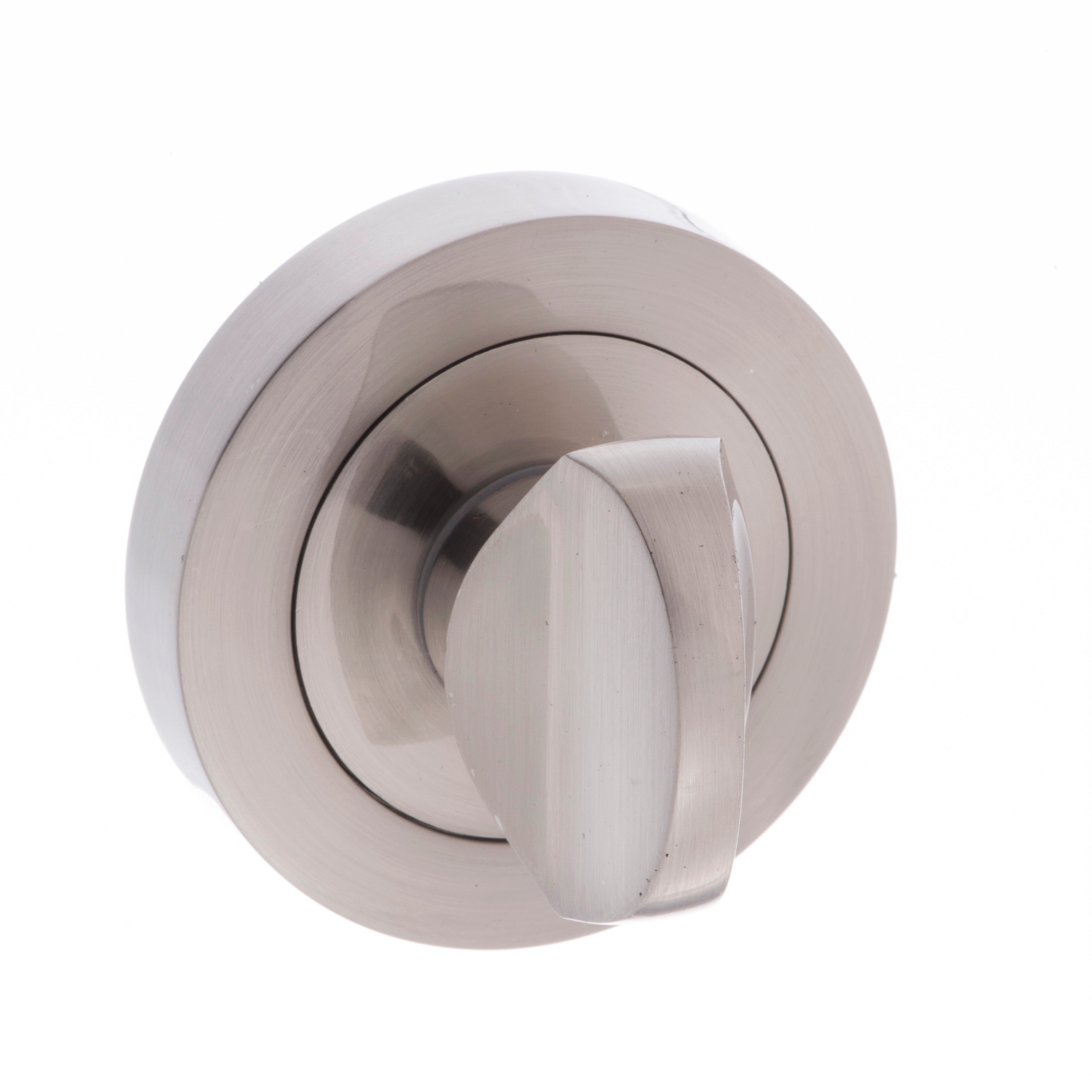 Millhouse Brass WC turn on Round Rose - Satin Nickel