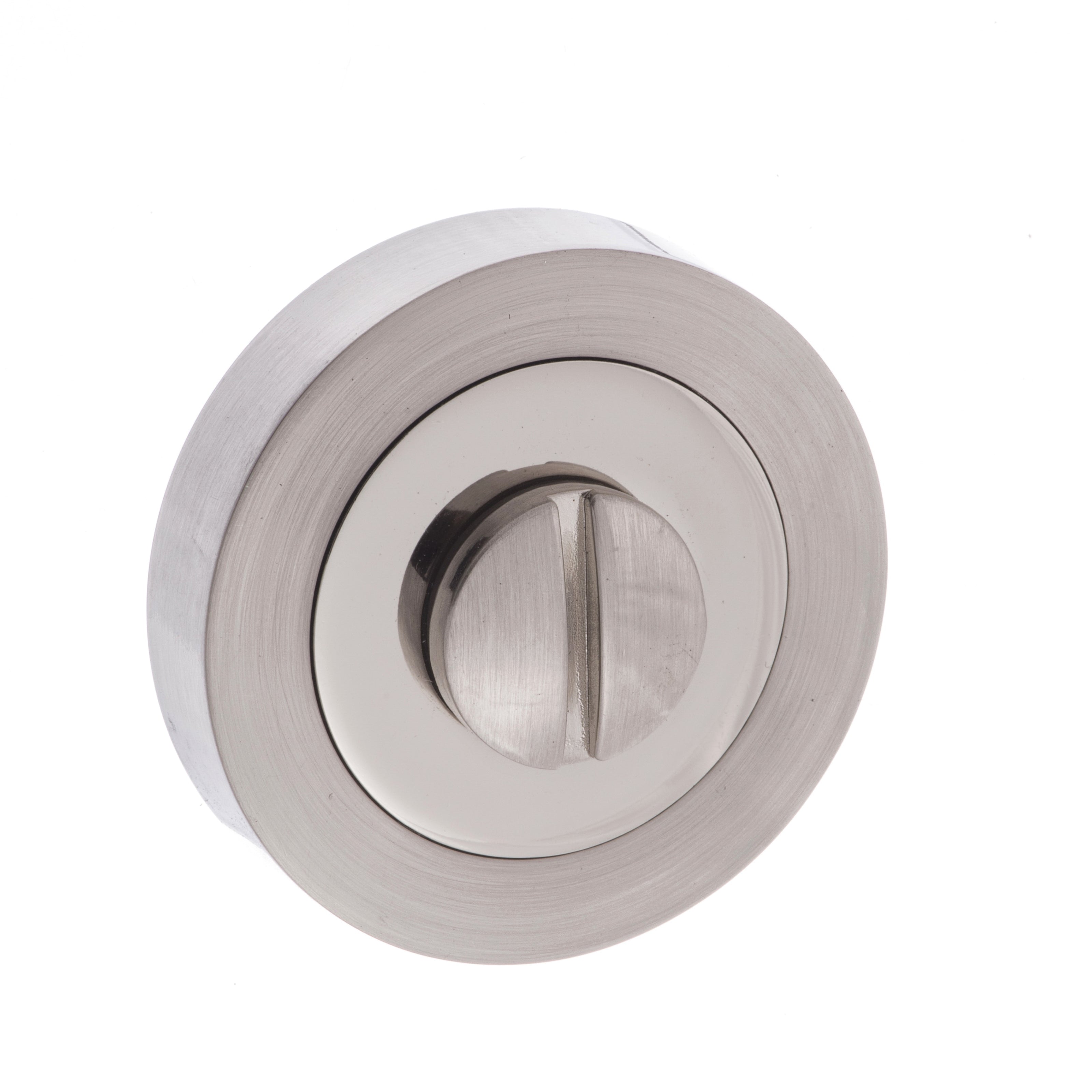 Mediterranean WC Turn and Release on Round Rose - Satin Nickel/