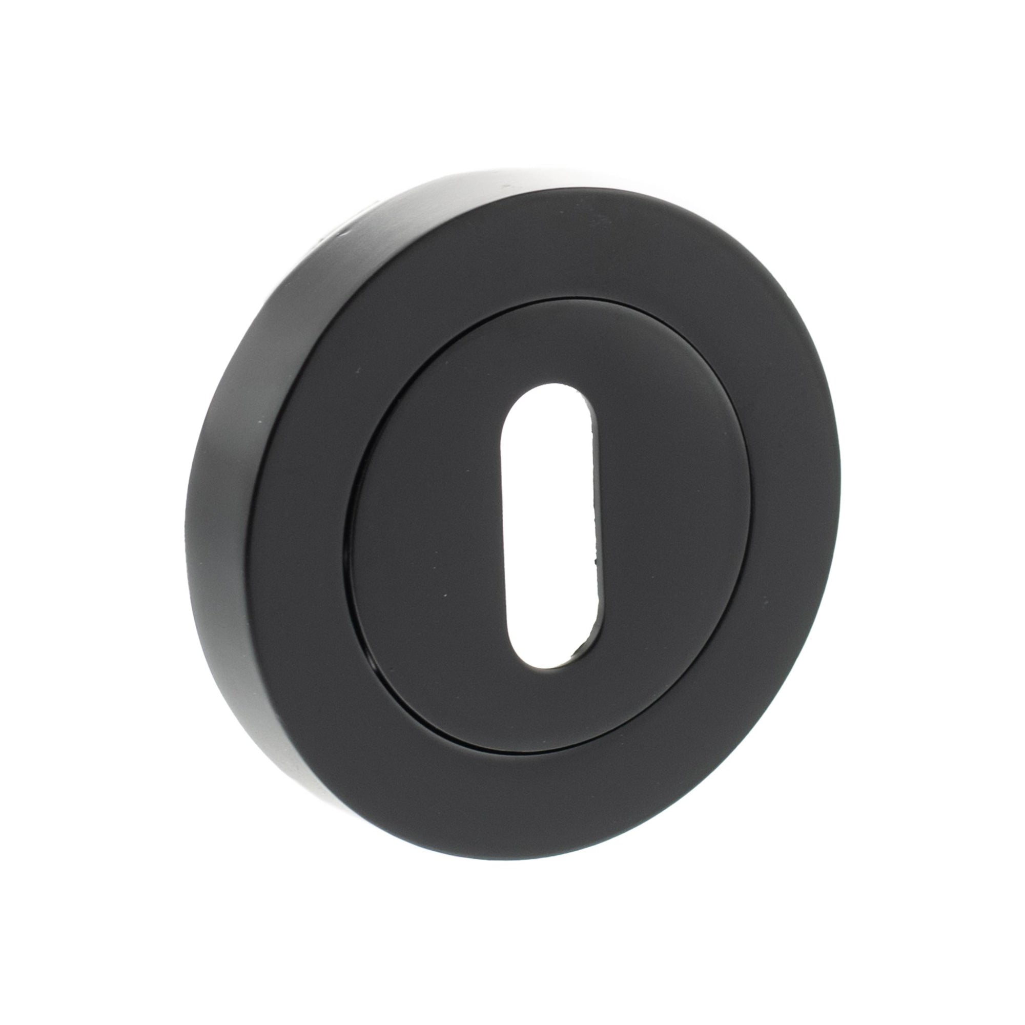 Old English Key Escutcheons - Matt Black