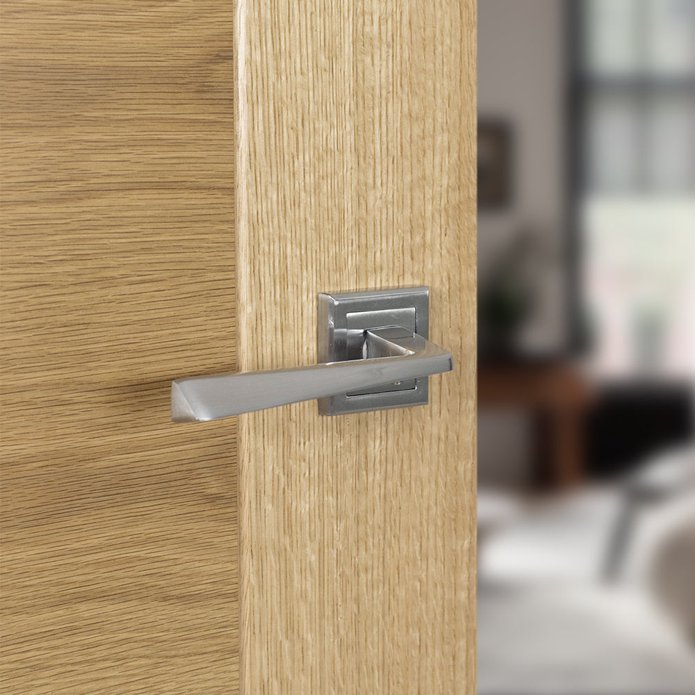 STATUS California Lever Door Handle on Square Rose